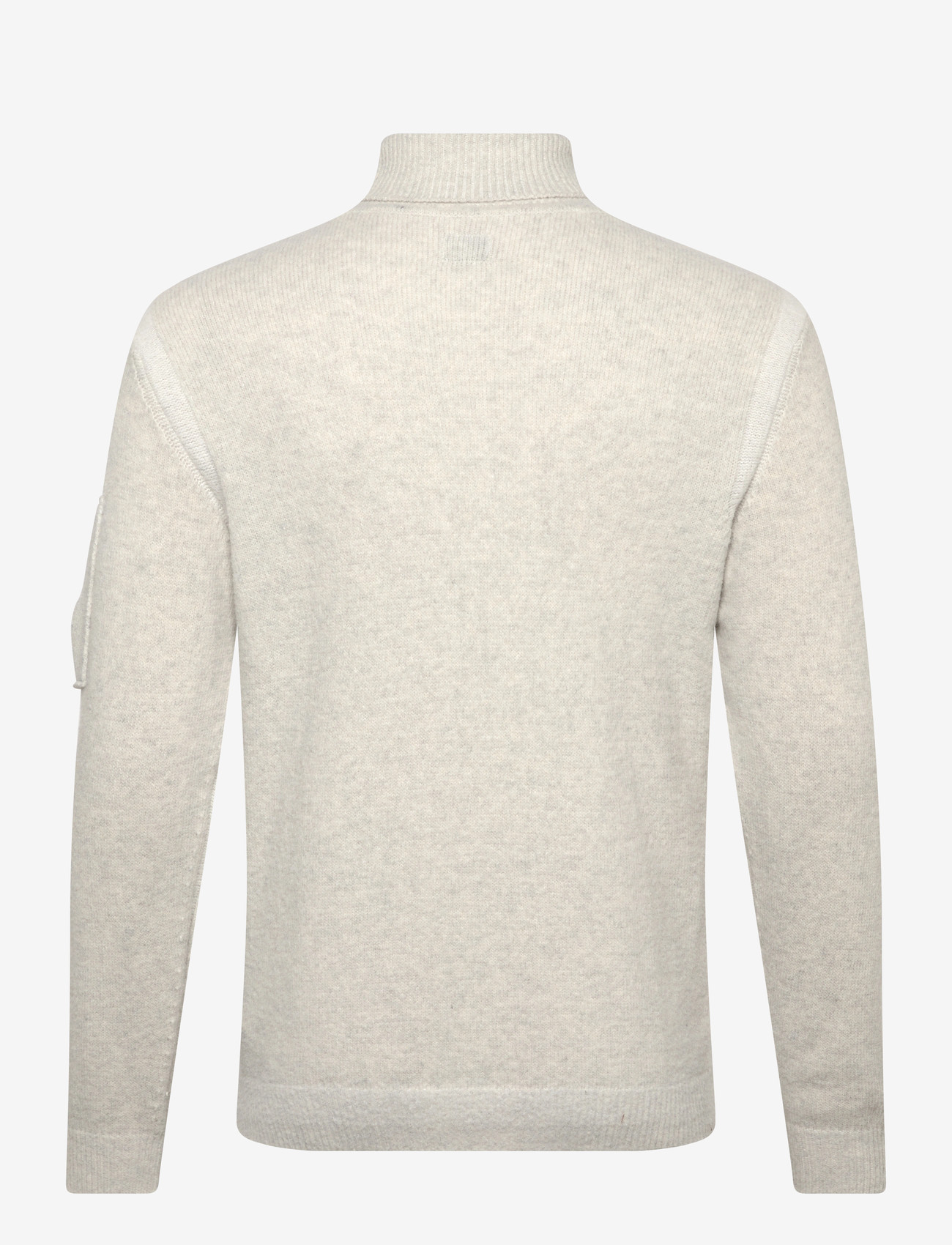 C.P. Company - Lens-Detail Sweater - polokrage - white melange - 1