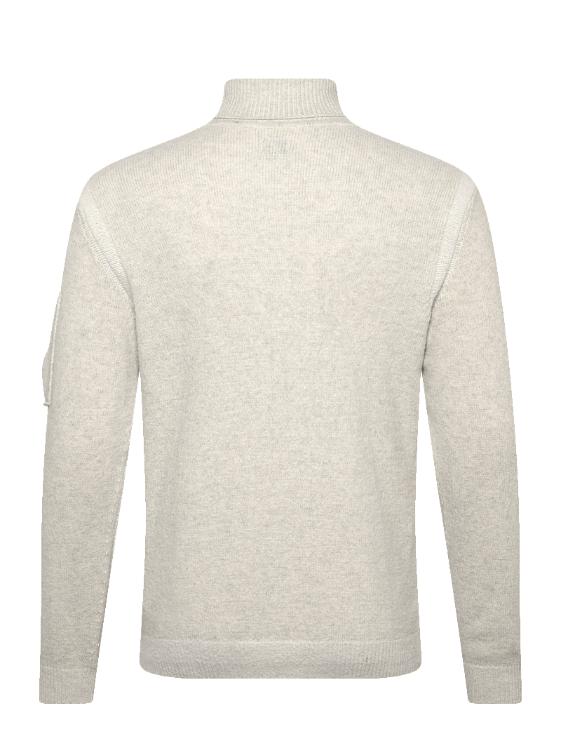 C.P. Company - Lens-Detail Sweater - polokrage - white melange - 1