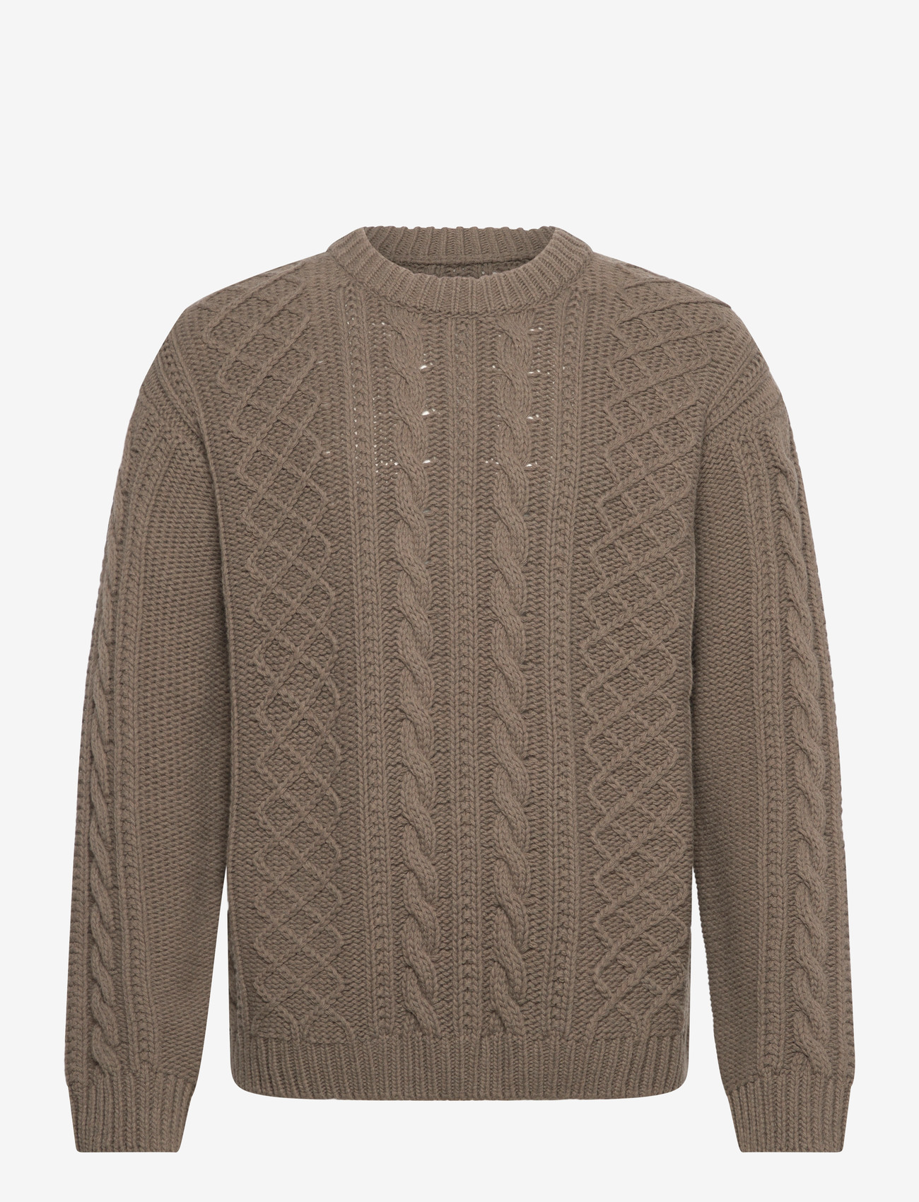 C.P. Company - Lambswool Men's Knit Sweater - rund hals - walnut - 0