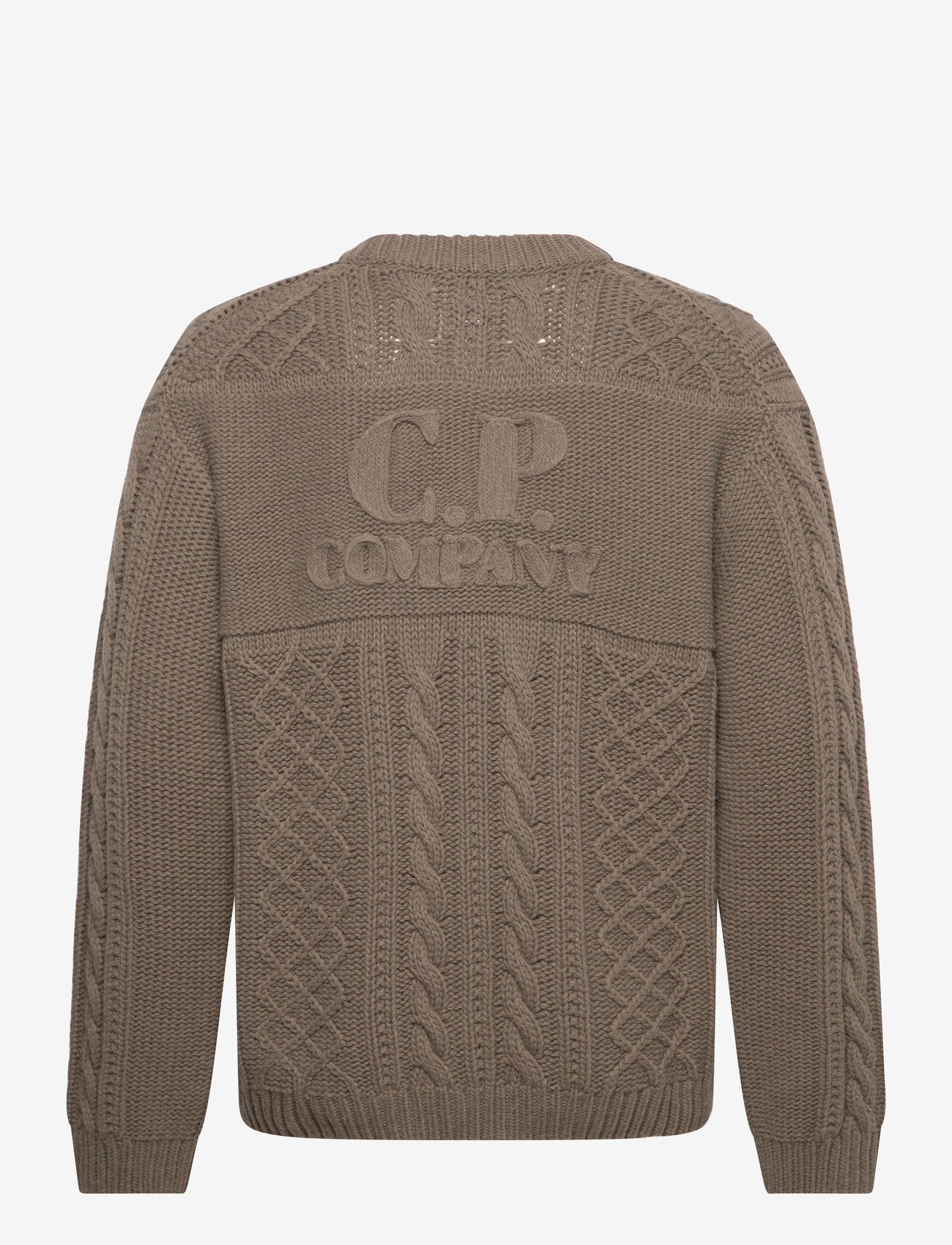 C.P. Company - Lambswool Men's Knit Sweater - rund hals - walnut - 1