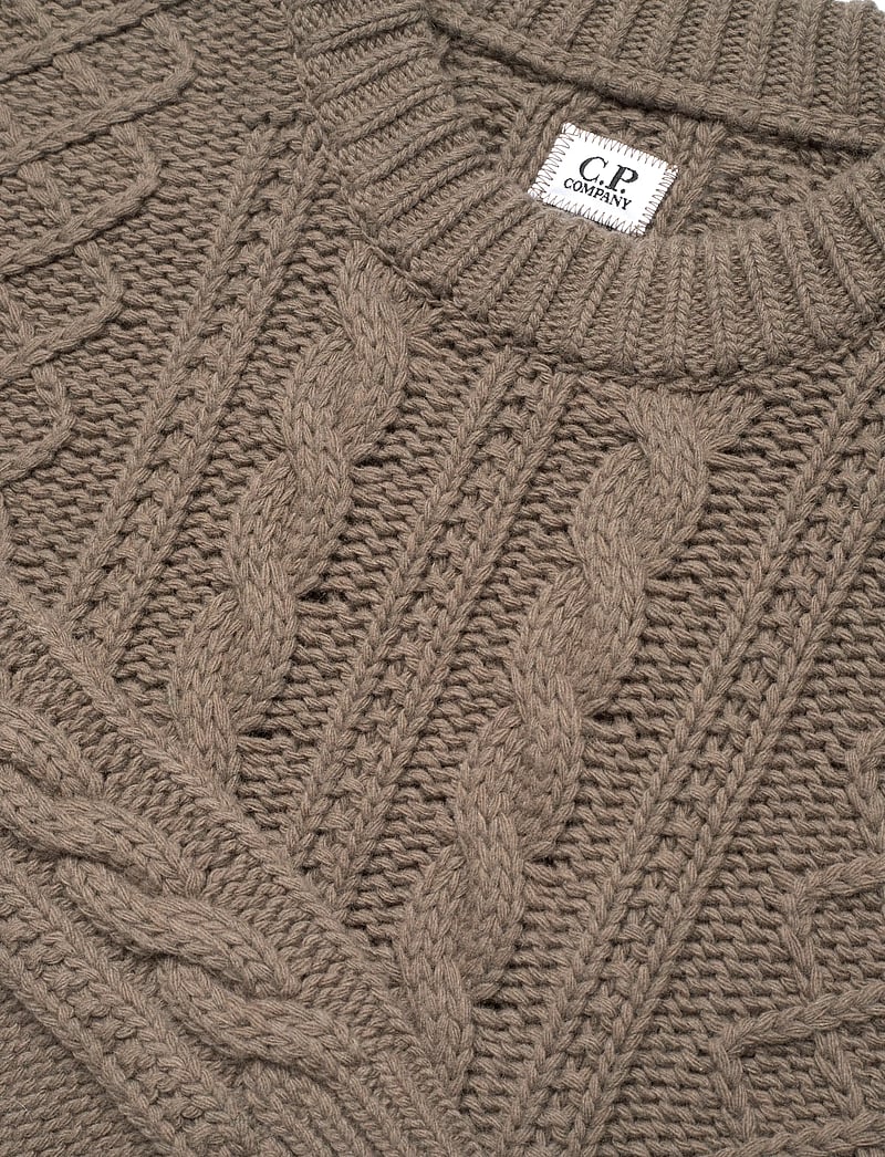 C.P. Company - Lambswool Men's Knit Sweater - rund hals - walnut - 2