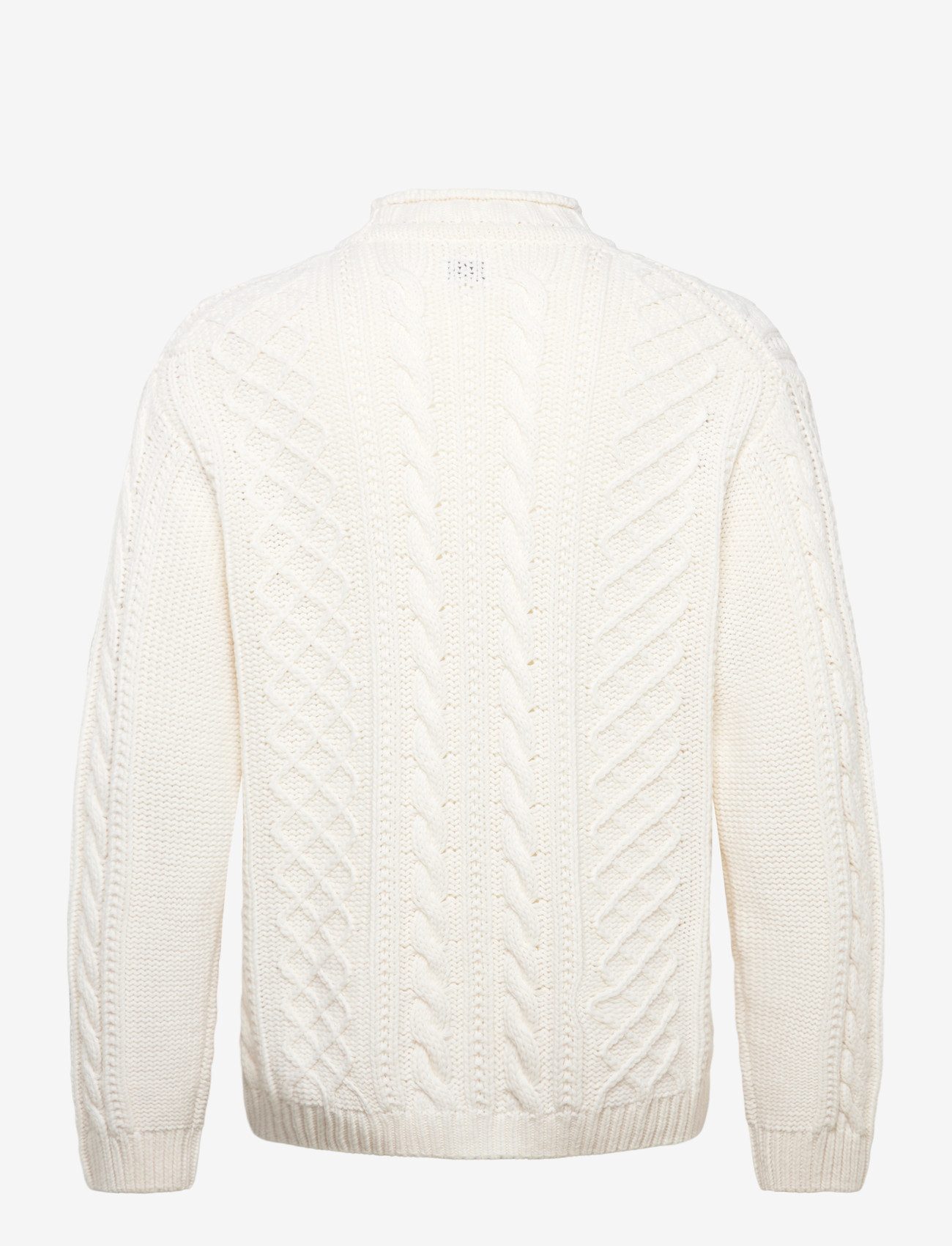 C.P. Company - Cable Knit Crew Neck Sweater - polokrage - gauze white - 1