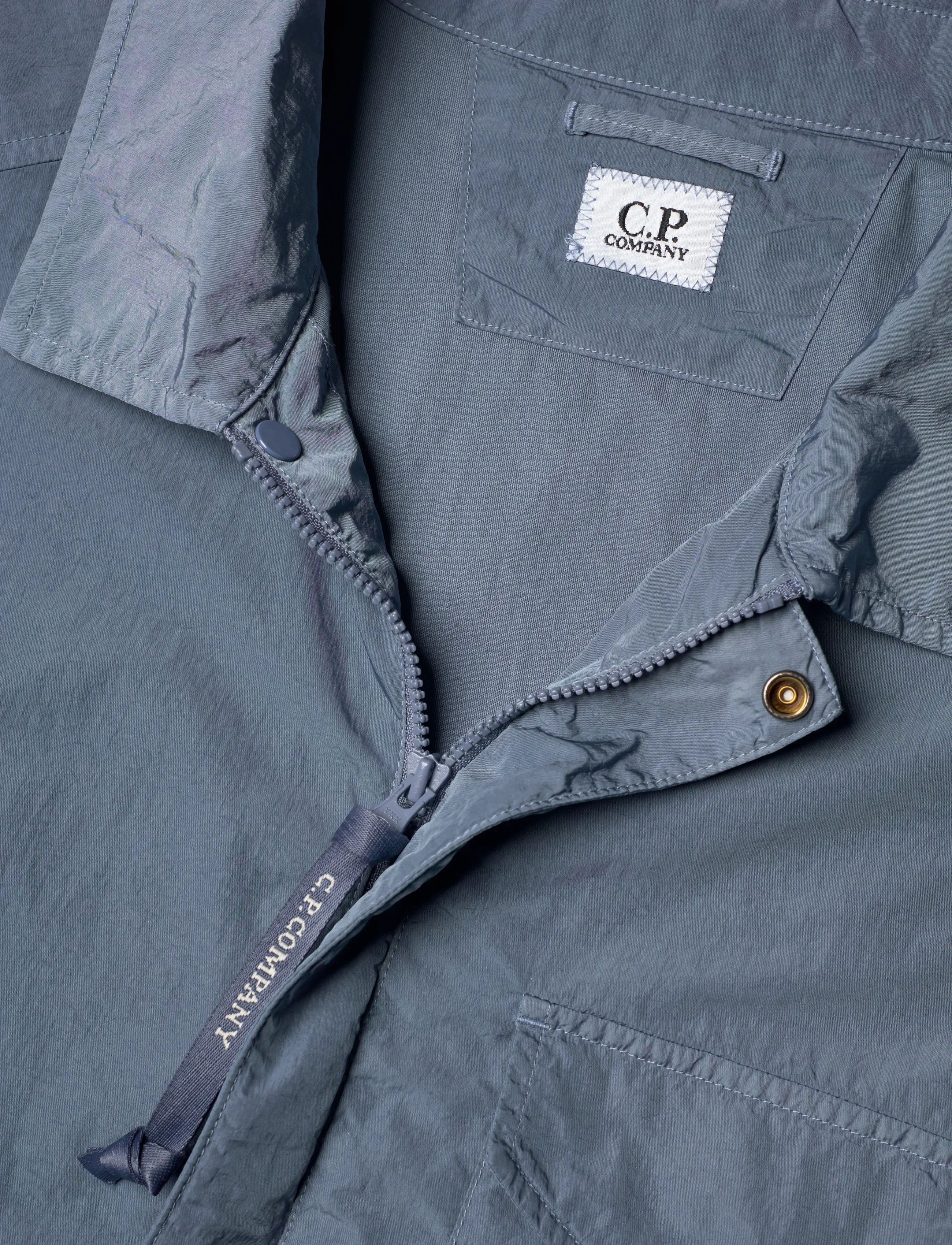 C.P. Company - CHROME-R LENS OVERSHIRT - frühlingsjacken - flint stone - 2