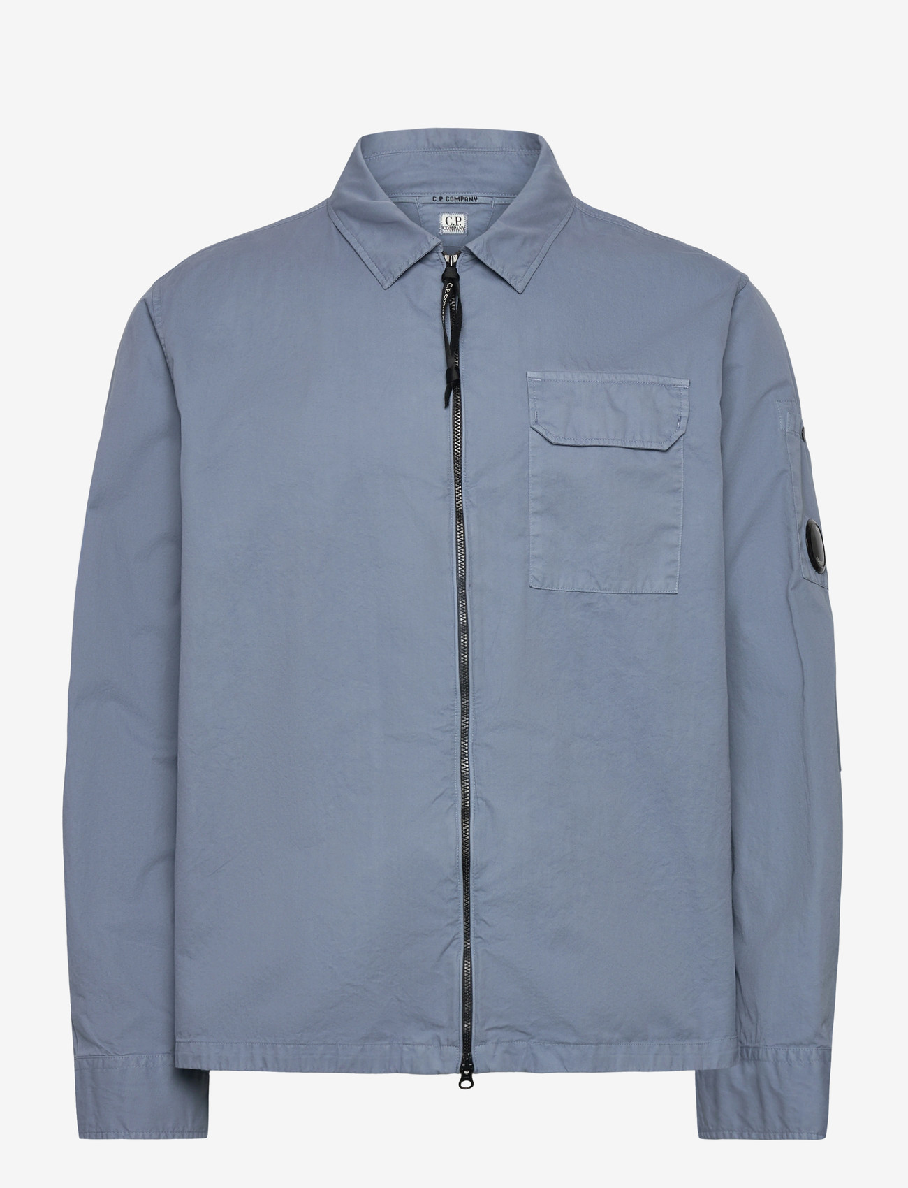 C.P. Company - ORGANIC GABARDINE ZIPPED OVERSHIRT - herbstjacken - flint stone - 0