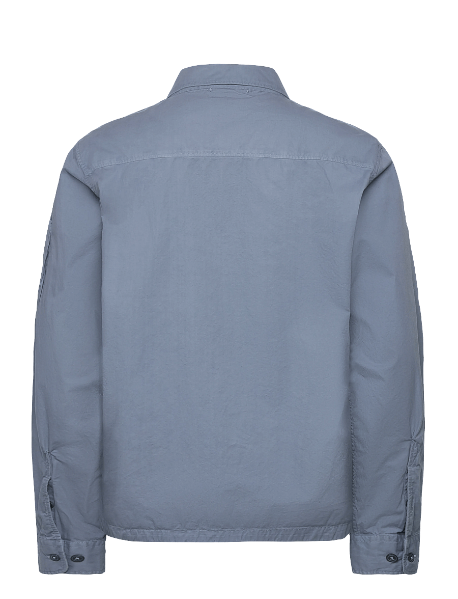 C.P. Company - ORGANIC GABARDINE ZIPPED OVERSHIRT - flint stone - 1
