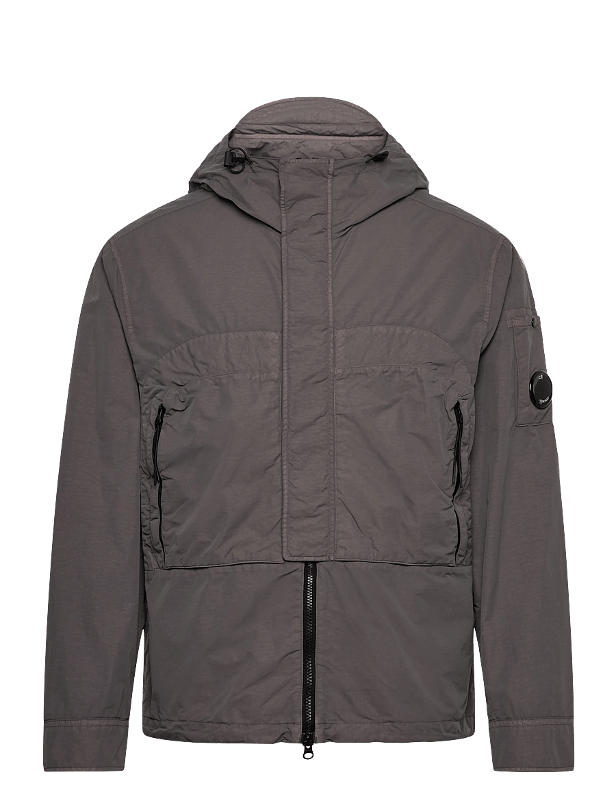 C.P. Company - Nylon Flatt Hooded Jacket - forårsjakker - boulevard - 0
