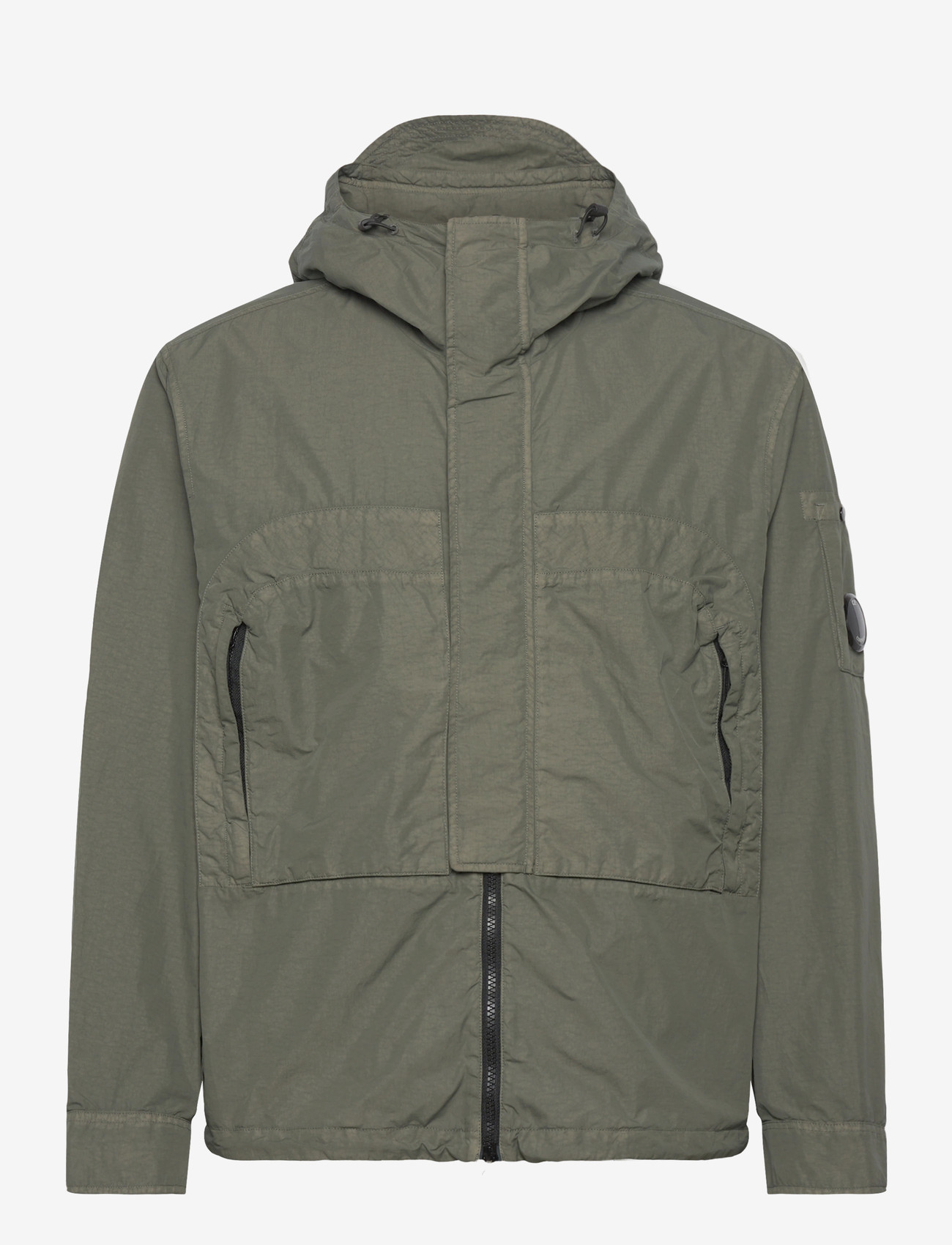 C.P. Company - Nylon Flatt Hooded Jacket - vindjakker - grape leaf - 0