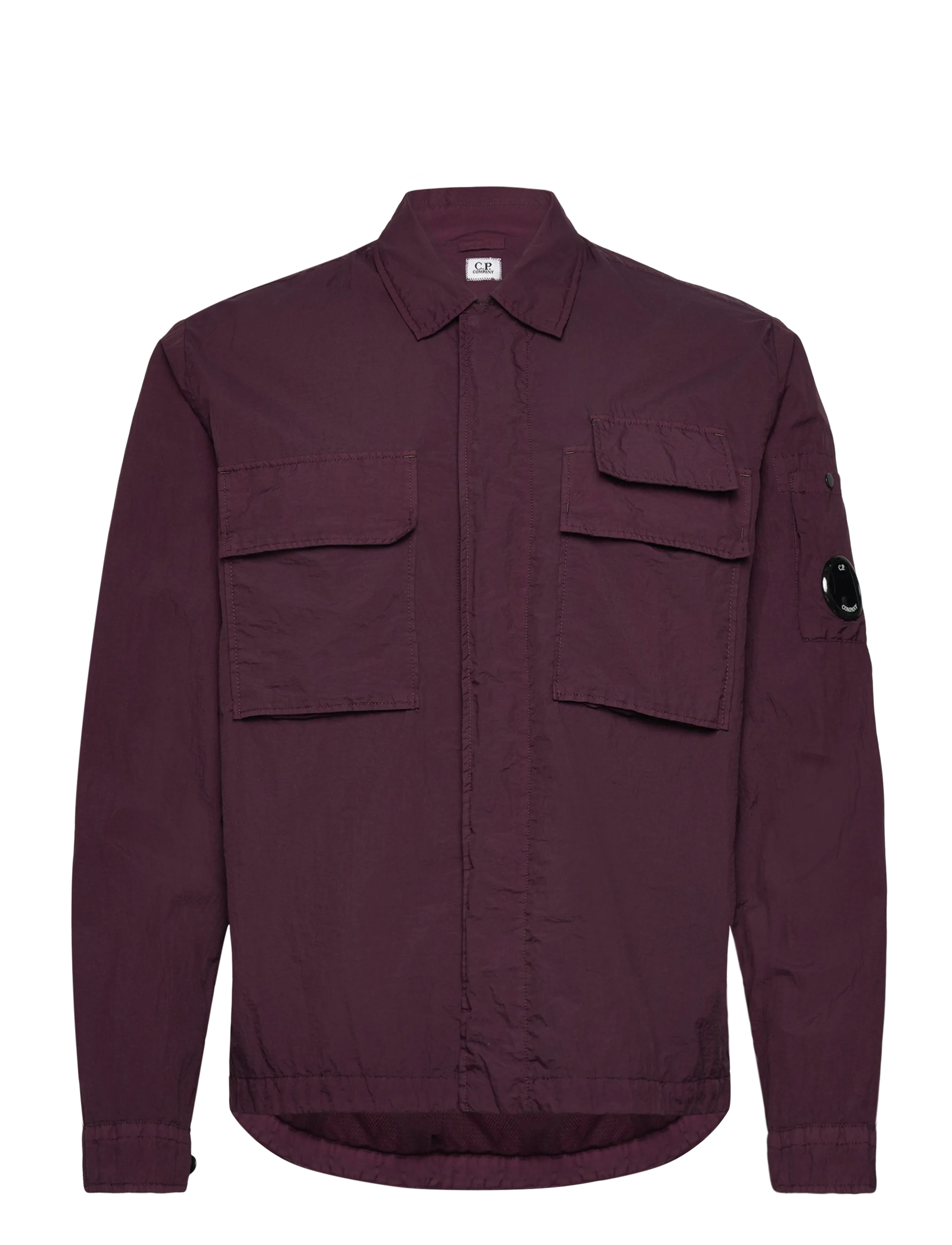 C.P. COMPANY Lens Detail Shirt Burgundy - L - Herren