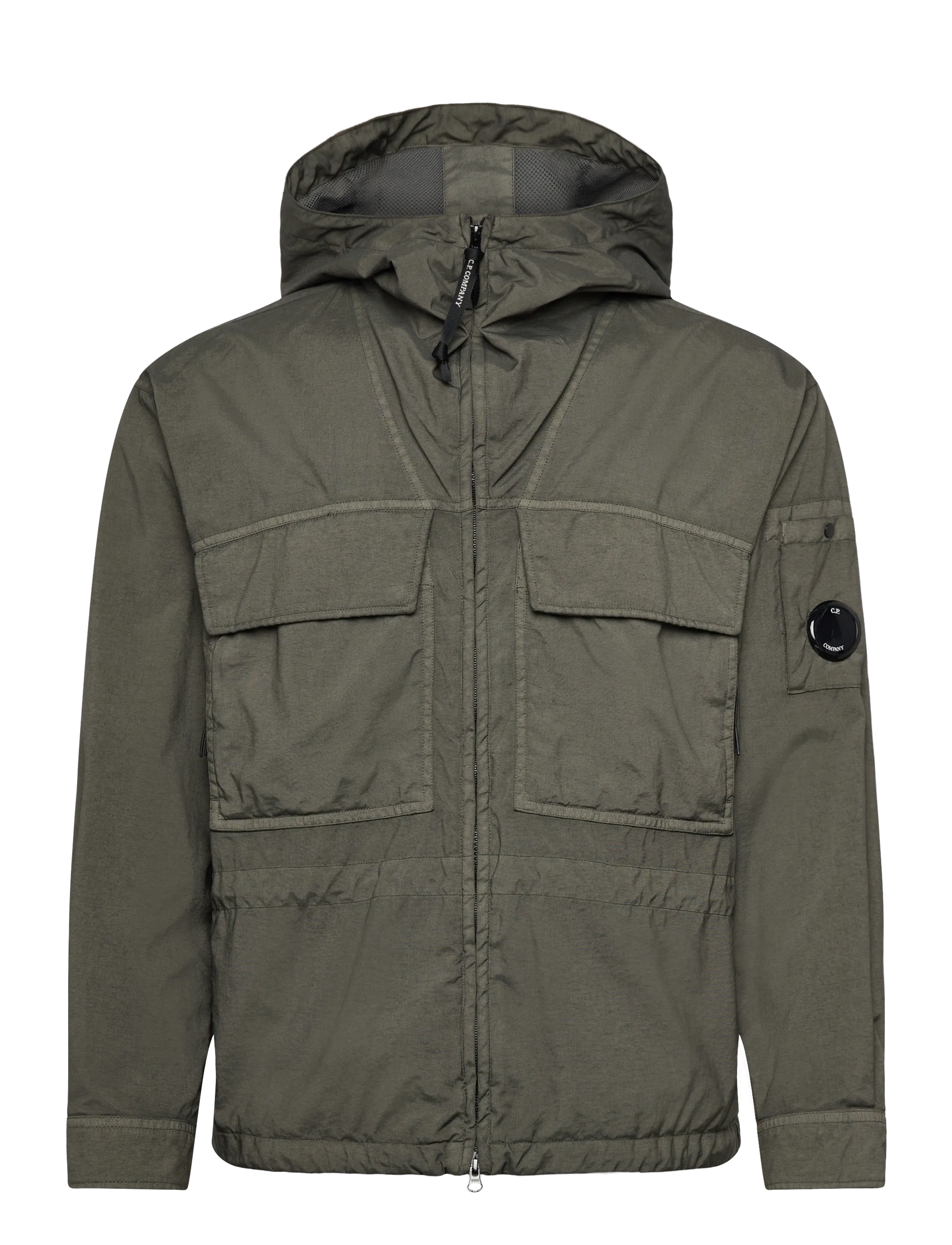 C.P. Company Taylon P Hooded Overshirt, S, Khaki green, Jakker > Lette Jakker, Herre