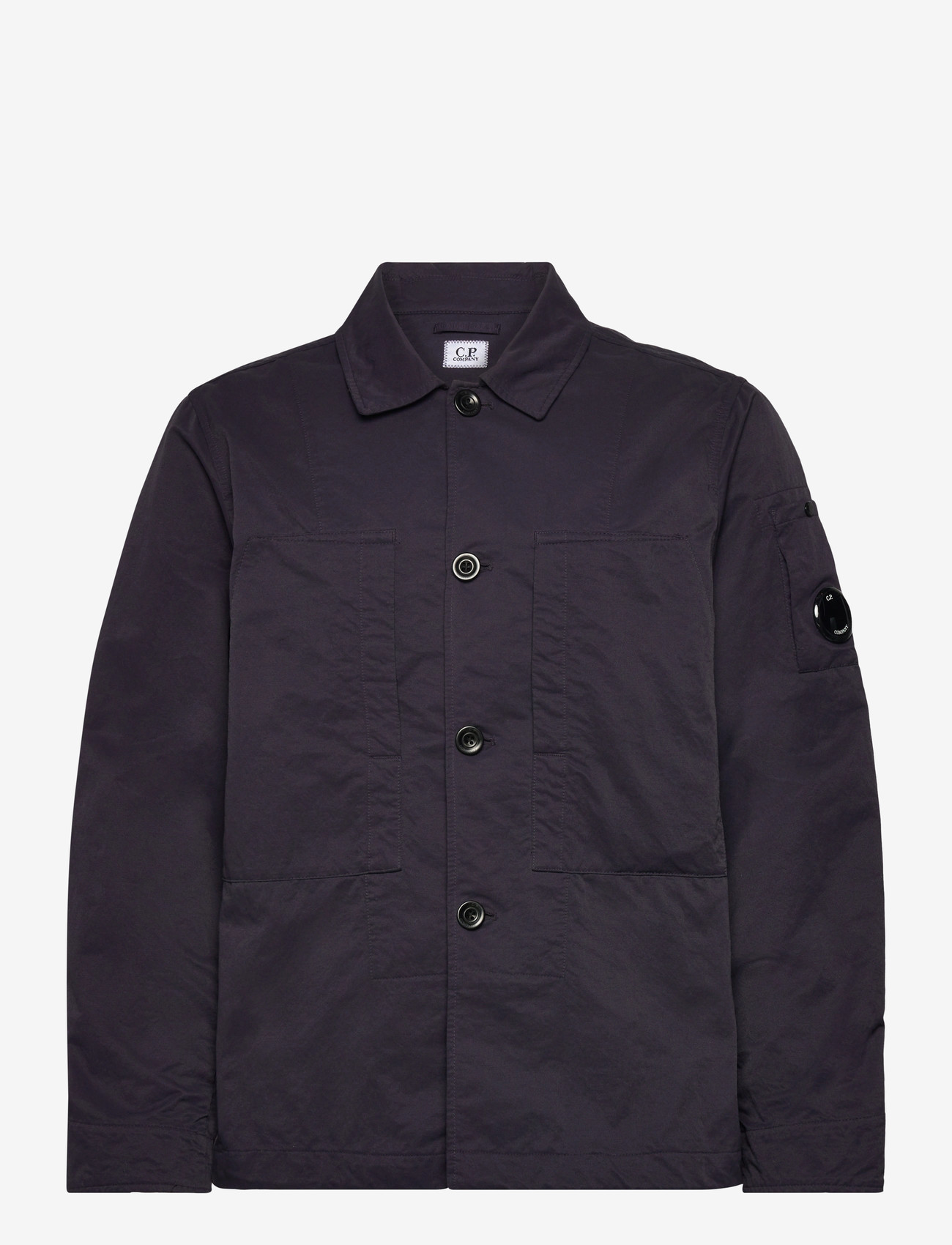 C.P. Company - Overshirt Diagonal Flatt Nylon - vindjakker - nightshade - 0