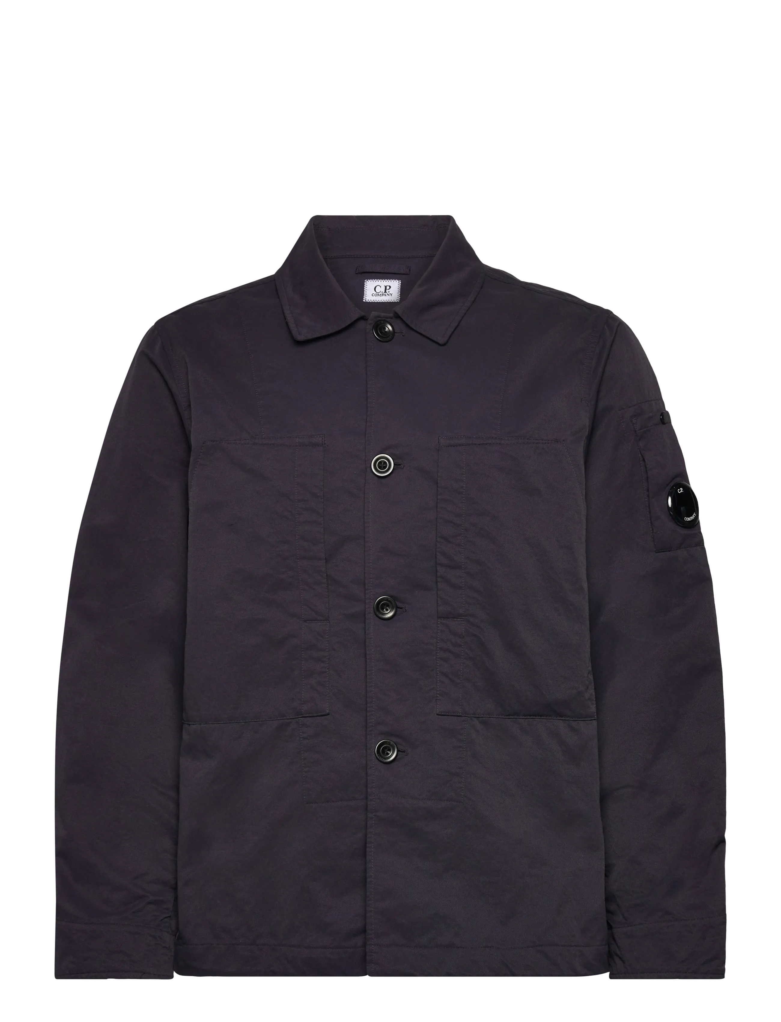 Overshirt Diagonal Flatt Nylon - NIGHTSHADE