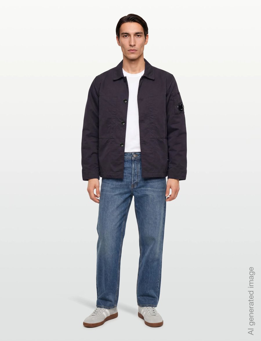 C.P. Company - Overshirt Diagonal Flatt Nylon - leichte jacken - nightshade - 0