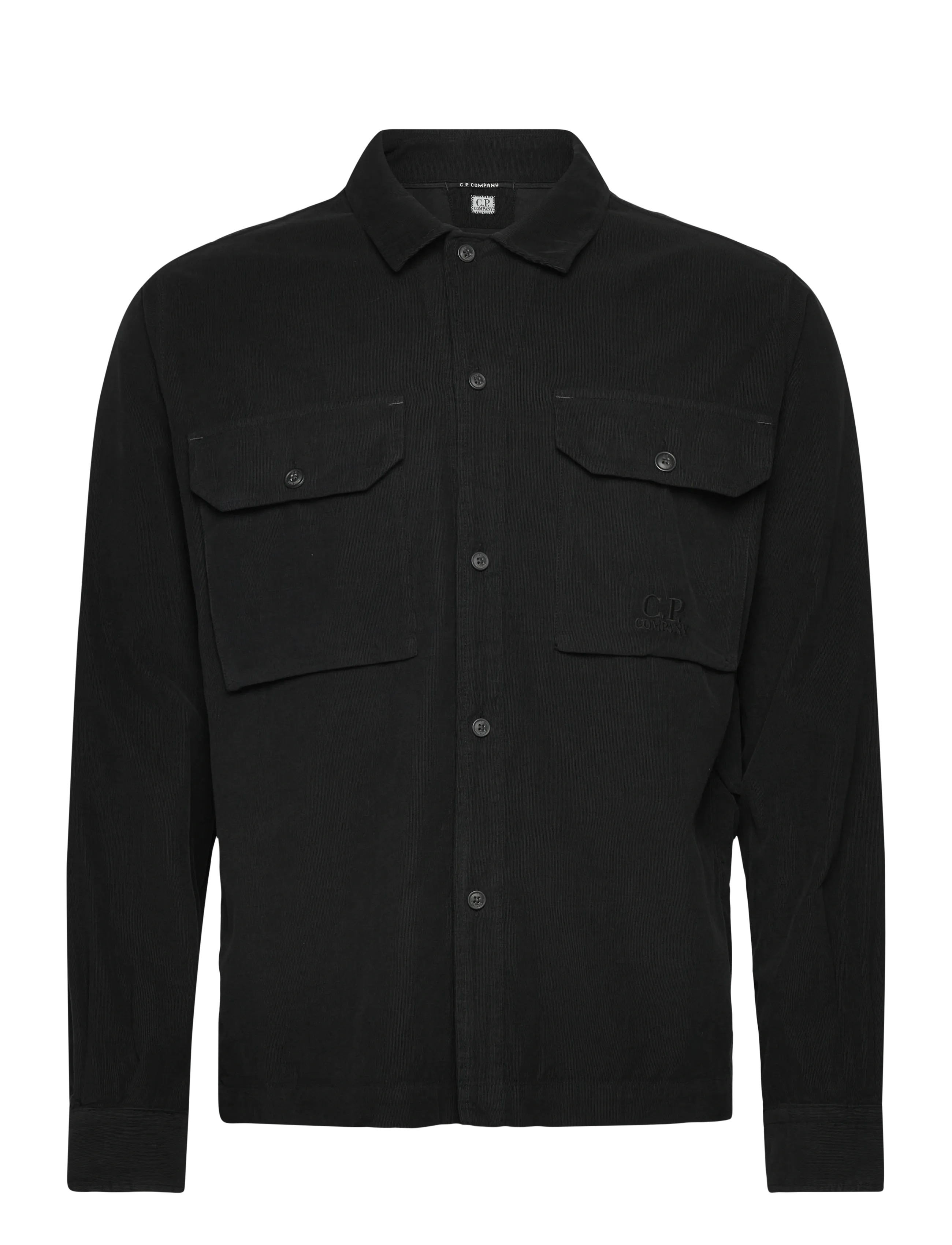 C.P. COMPANY Kordsamt Overshirt Schwarz - L - Herren