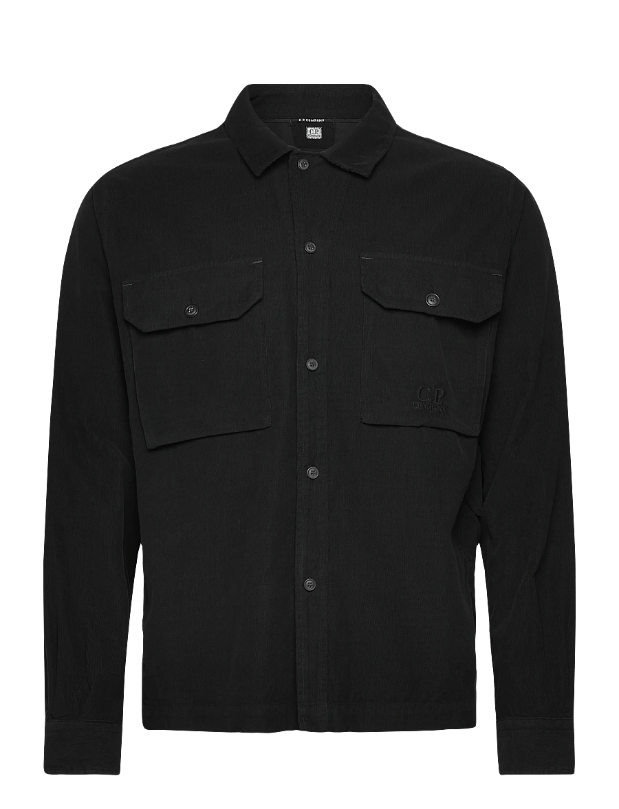 C.P. Company - Corduroy Overshirt - chemises décontractées - black - 0
