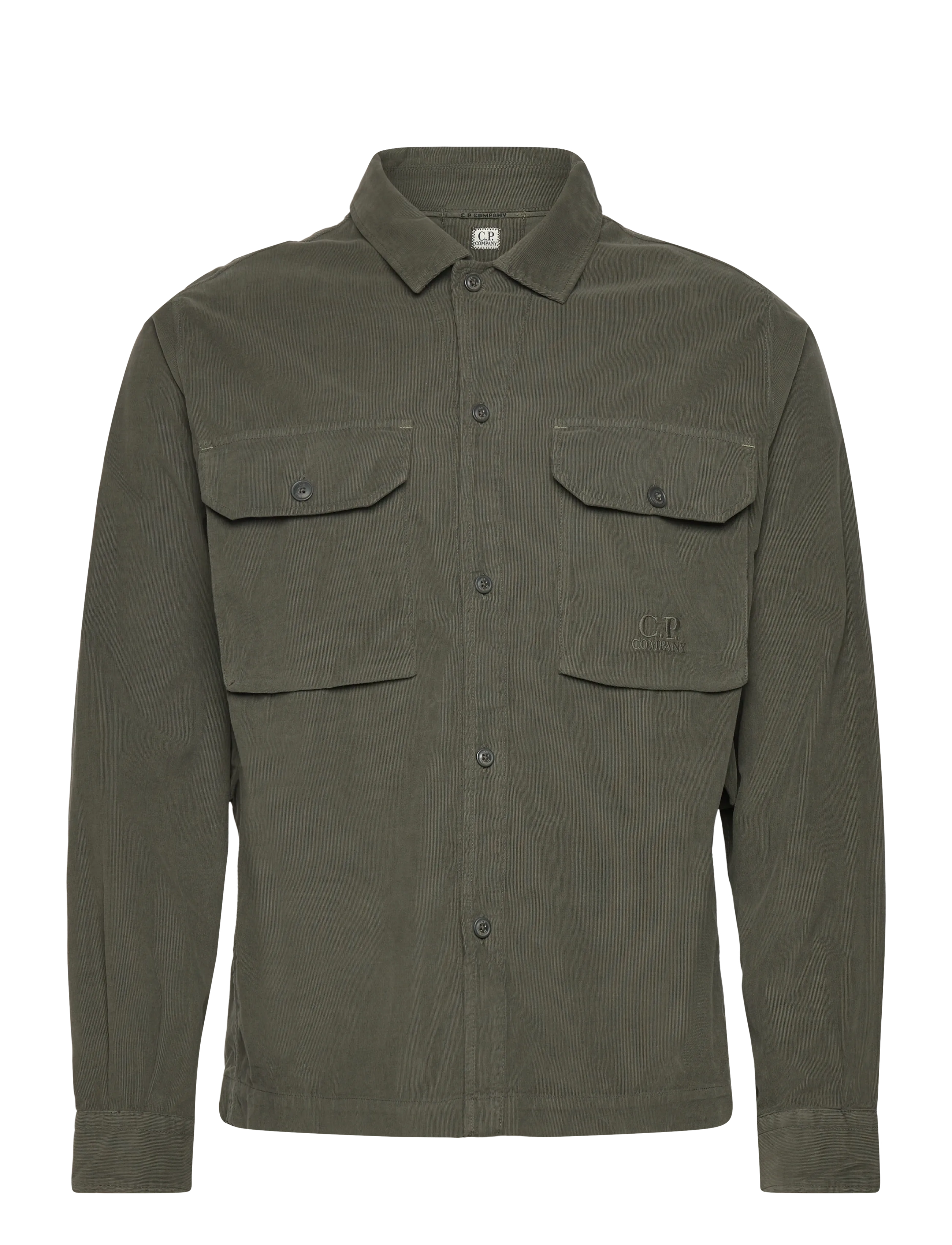 C.P. Company Corduroy Overshirt - Skjorter - GRAPE LEAF / khaki/green