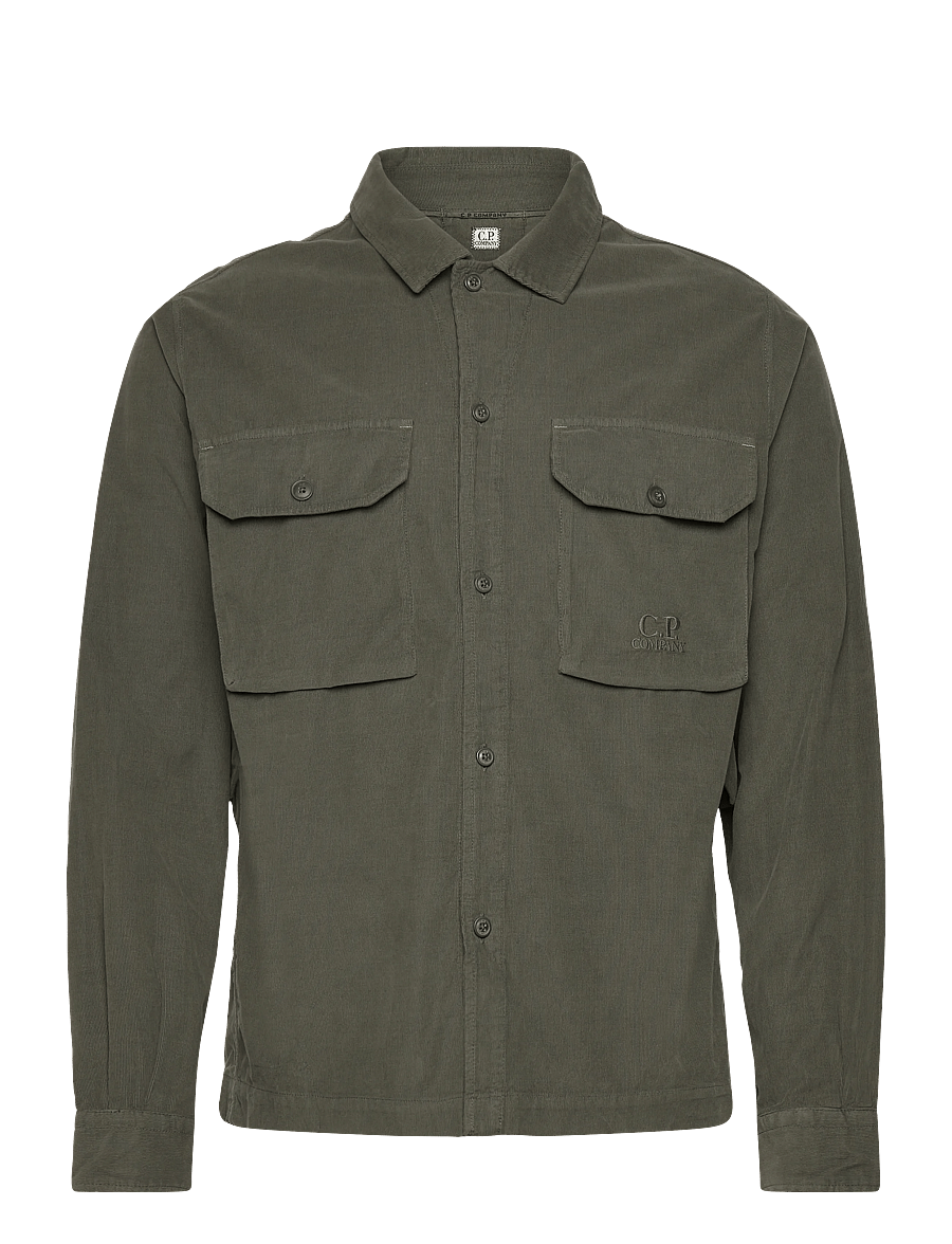 C.P. Company - Corduroy Overshirt - chemises décontractées - grape leaf - 0