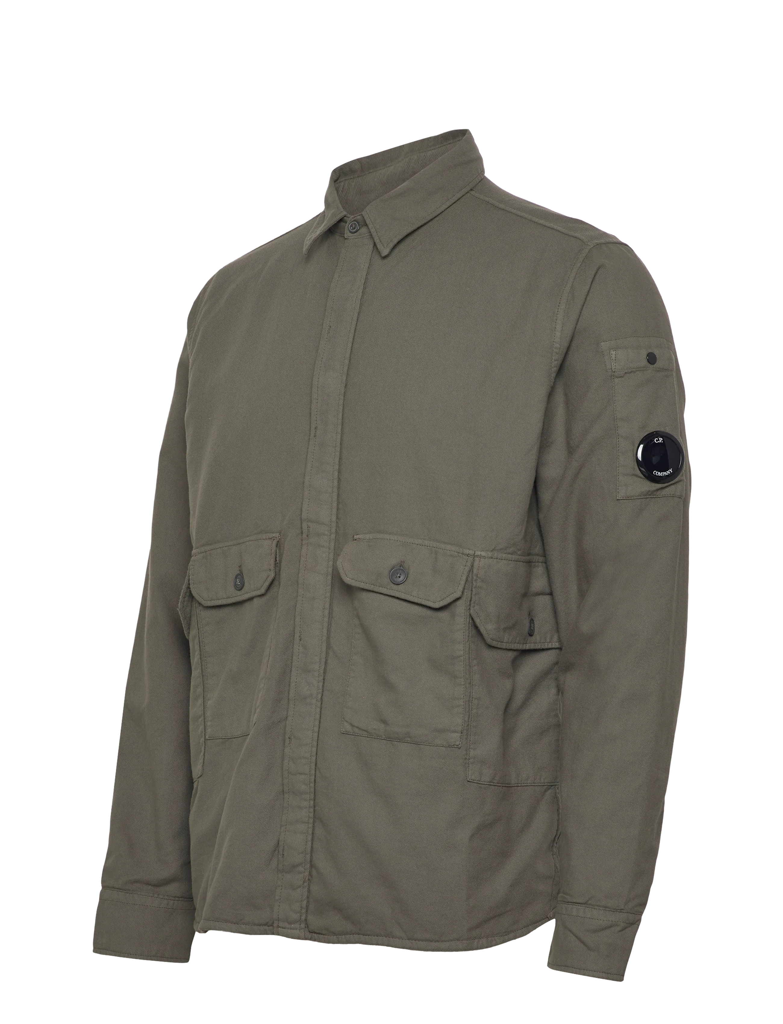 C.P. Company - Overshirt Diagonal Flatt Nylon - light jackets - grape leaf - 2
