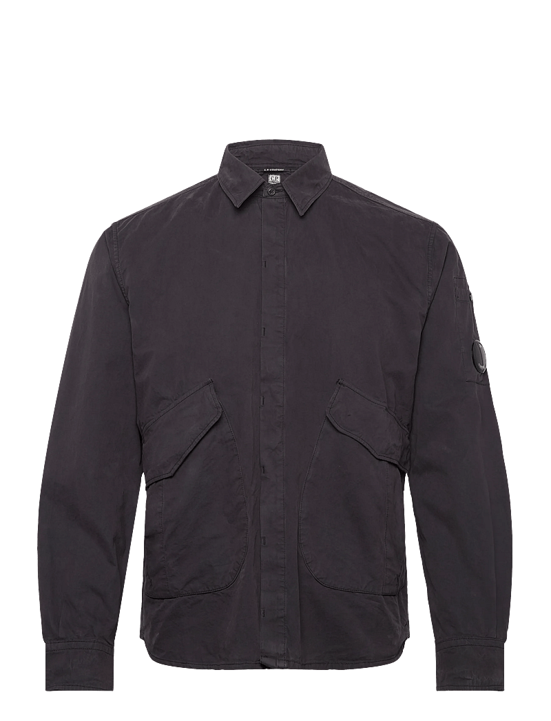 C.P. Company - Microreps Diamond Peach Overshirt - pirkt pēc stila - black sand - 0
