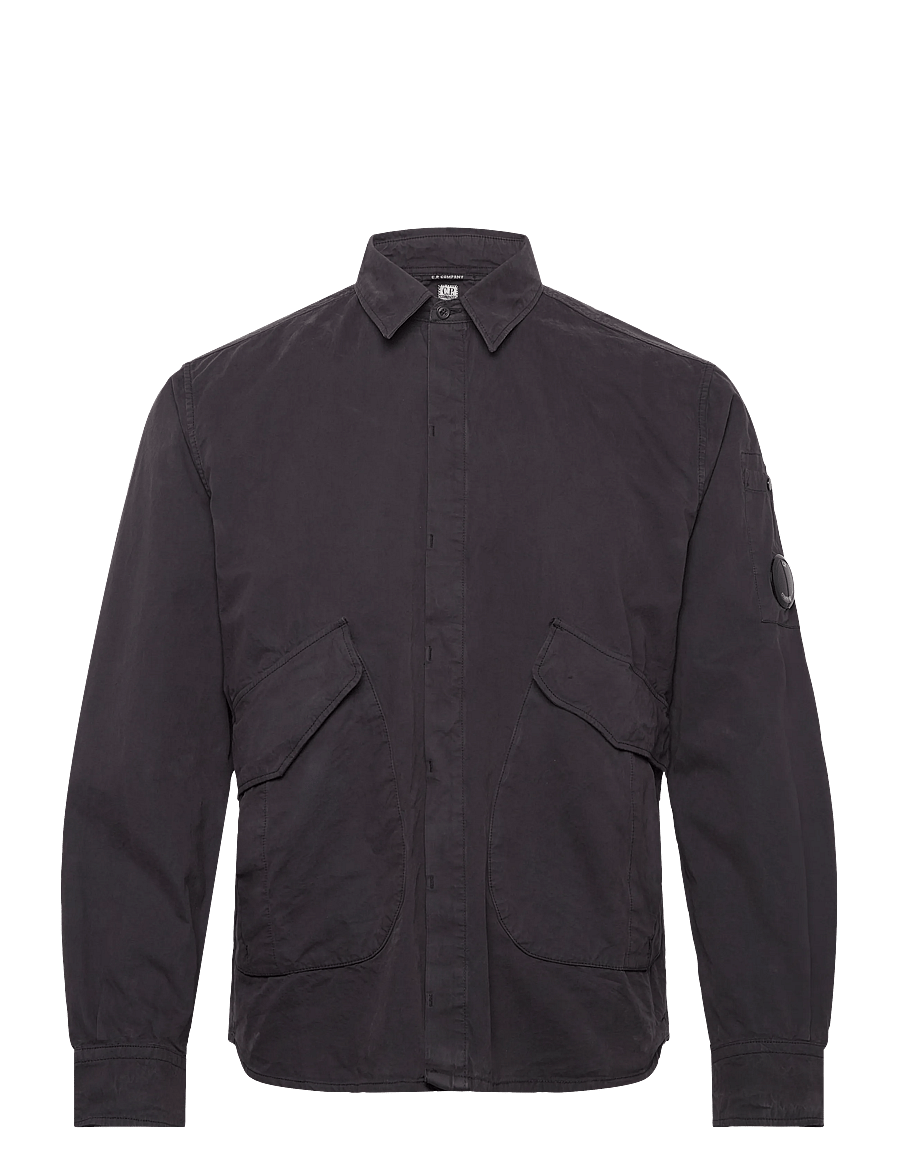 C.P. Company - Microreps Diamond Peach Overshirt - nach stil kaufen - black sand - 0