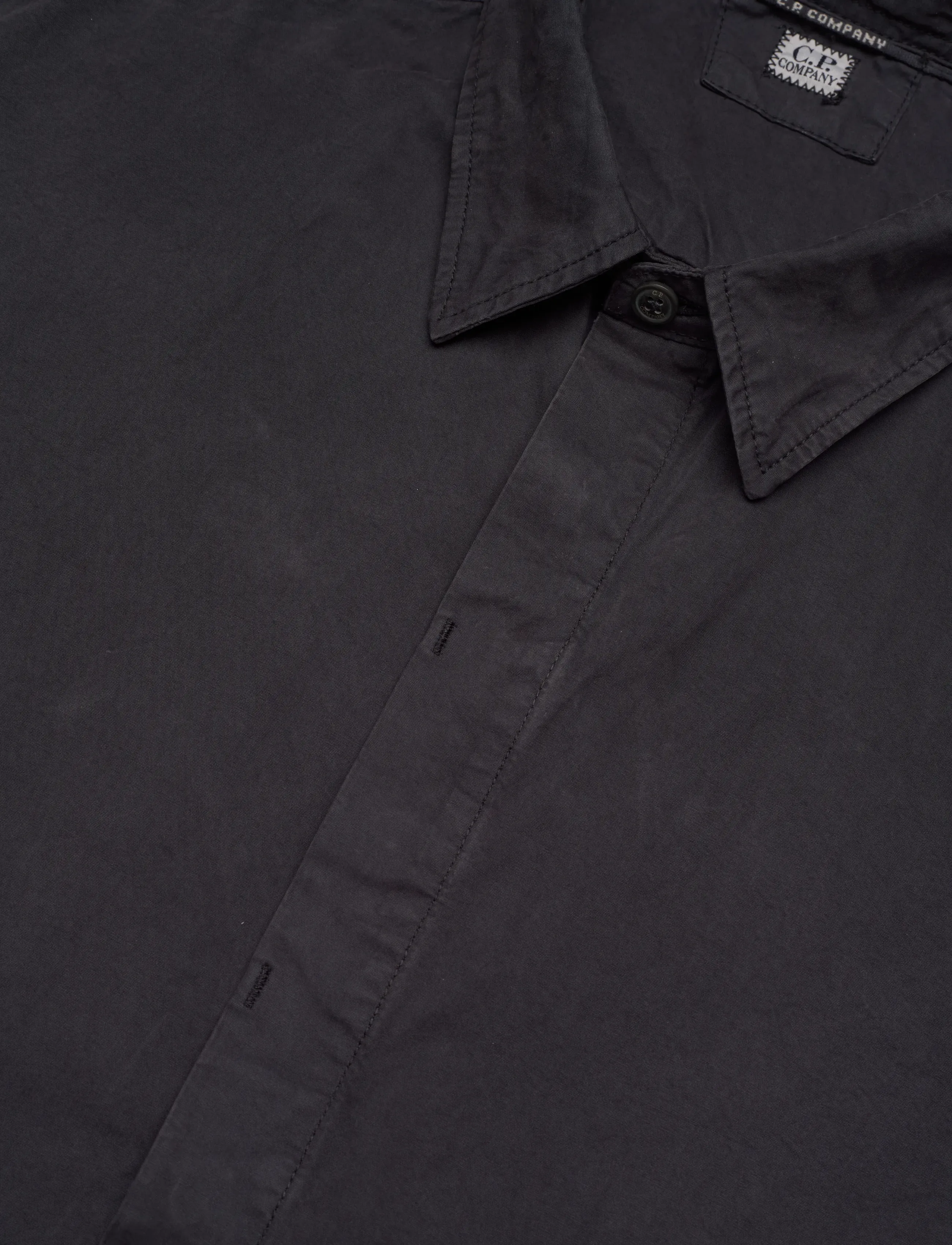 C.P. Company - Microreps Diamond Peach Overshirt - shop by style - black sand - 3