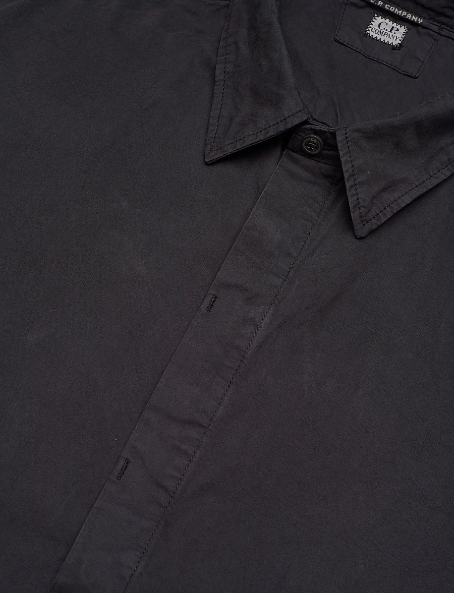 C.P. Company - Microreps Diamond Peach Overshirt - nach stil kaufen - black sand - 3