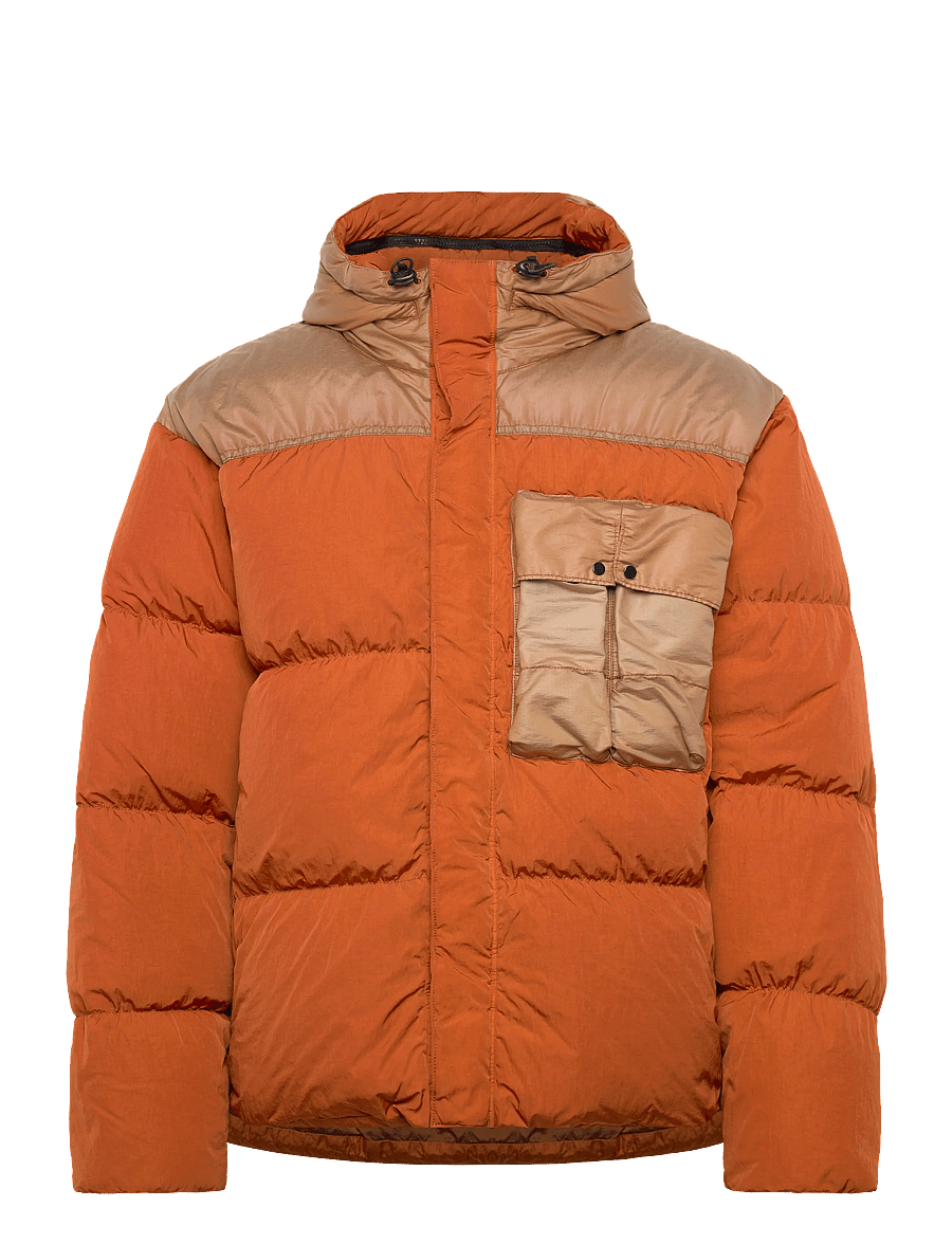 C.P. Company - CO CHROME-R MIXED GOGGLE DOWN JACKET - dunjackor - bombay brown - 0