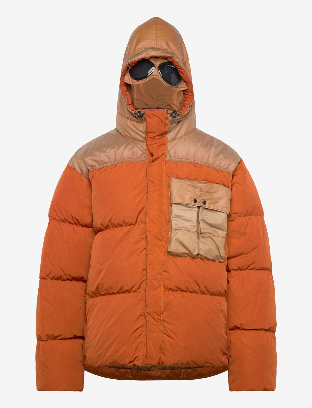 C.P. Company - CO CHROME-R MIXED GOGGLE DOWN JACKET - voodriga jakid - bombay brown - 2