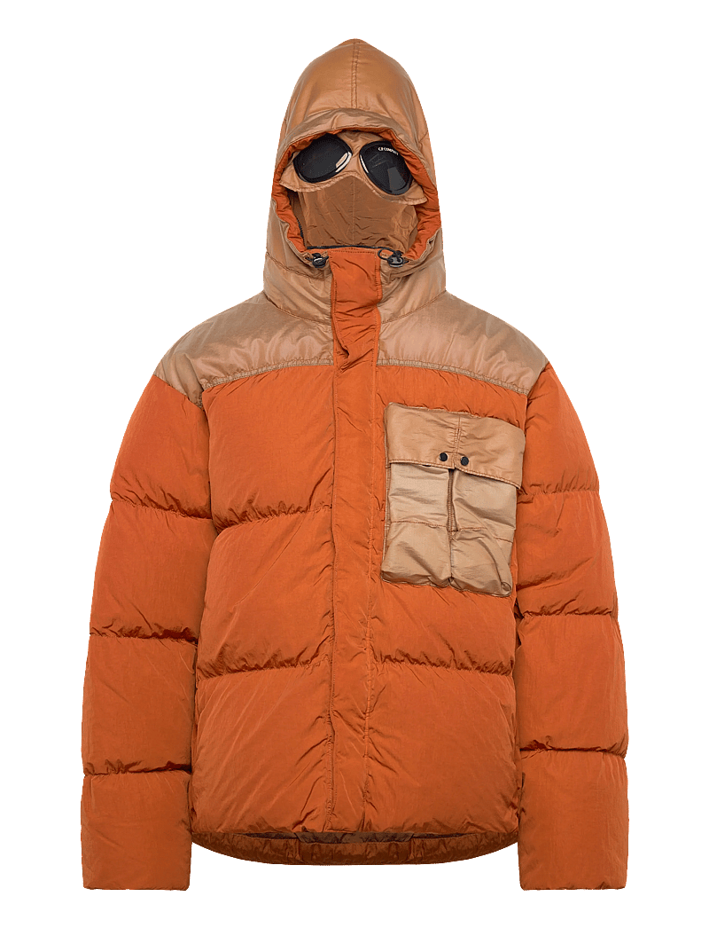 C.P. Company - CO CHROME-R MIXED GOGGLE DOWN JACKET - voodriga jakid - bombay brown - 2