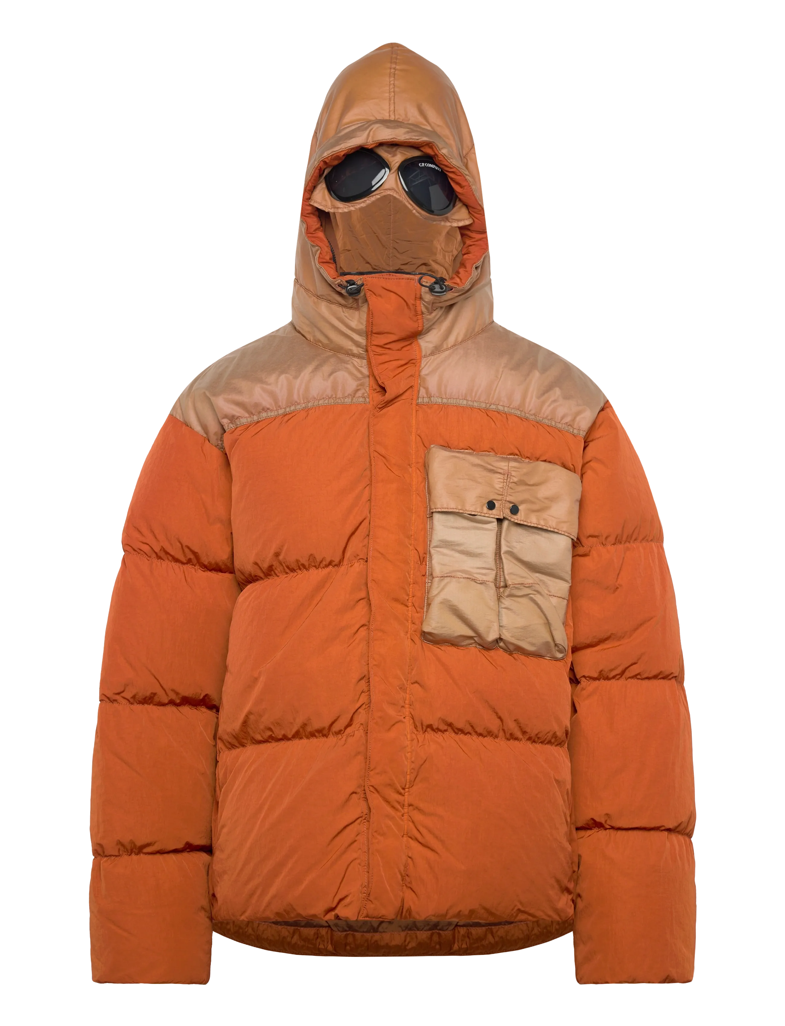 C.P. Company - CO CHROME-R MIXED GOGGLE DOWN JACKET - dunjackor - bombay brown - 2
