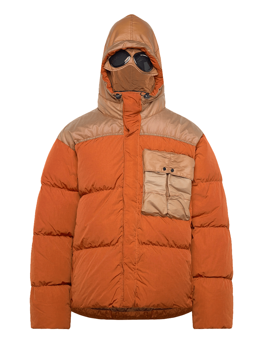 C.P. Company - CO CHROME-R MIXED GOGGLE DOWN JACKET - dunjackor - bombay brown - 2