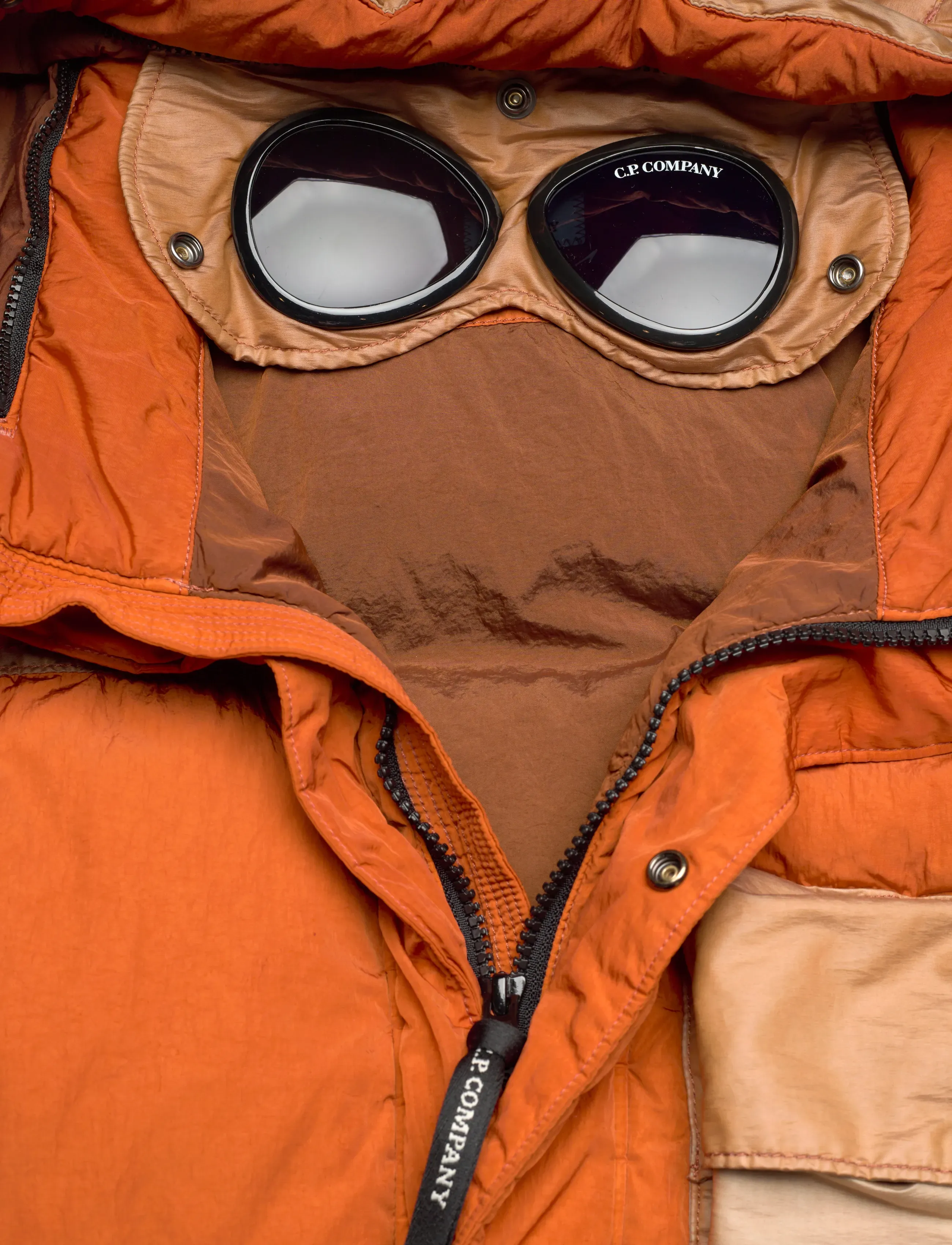 C.P. Company - CO CHROME-R MIXED GOGGLE DOWN JACKET - dunjackor - bombay brown - 4