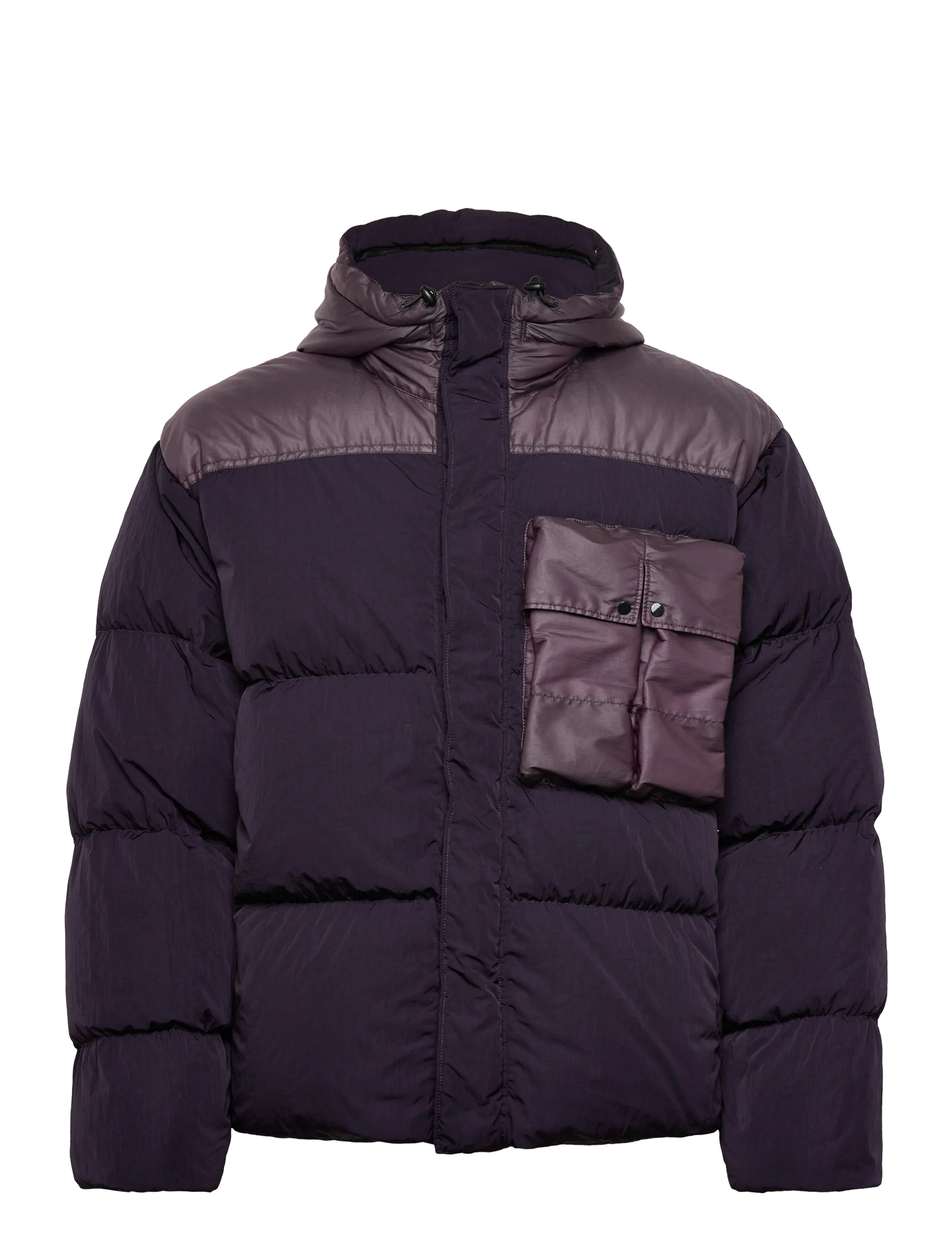 C.P. Company Co Chrome-R Mixed Goggle Down Jacket, Mænd, Dunjakke Med Hætte, Lila, Str: L