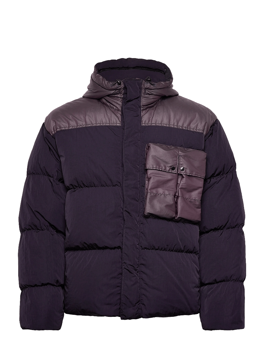 C.P. Company - CO CHROME-R MIXED GOGGLE DOWN JACKET - dunjackor - nightshade - 0