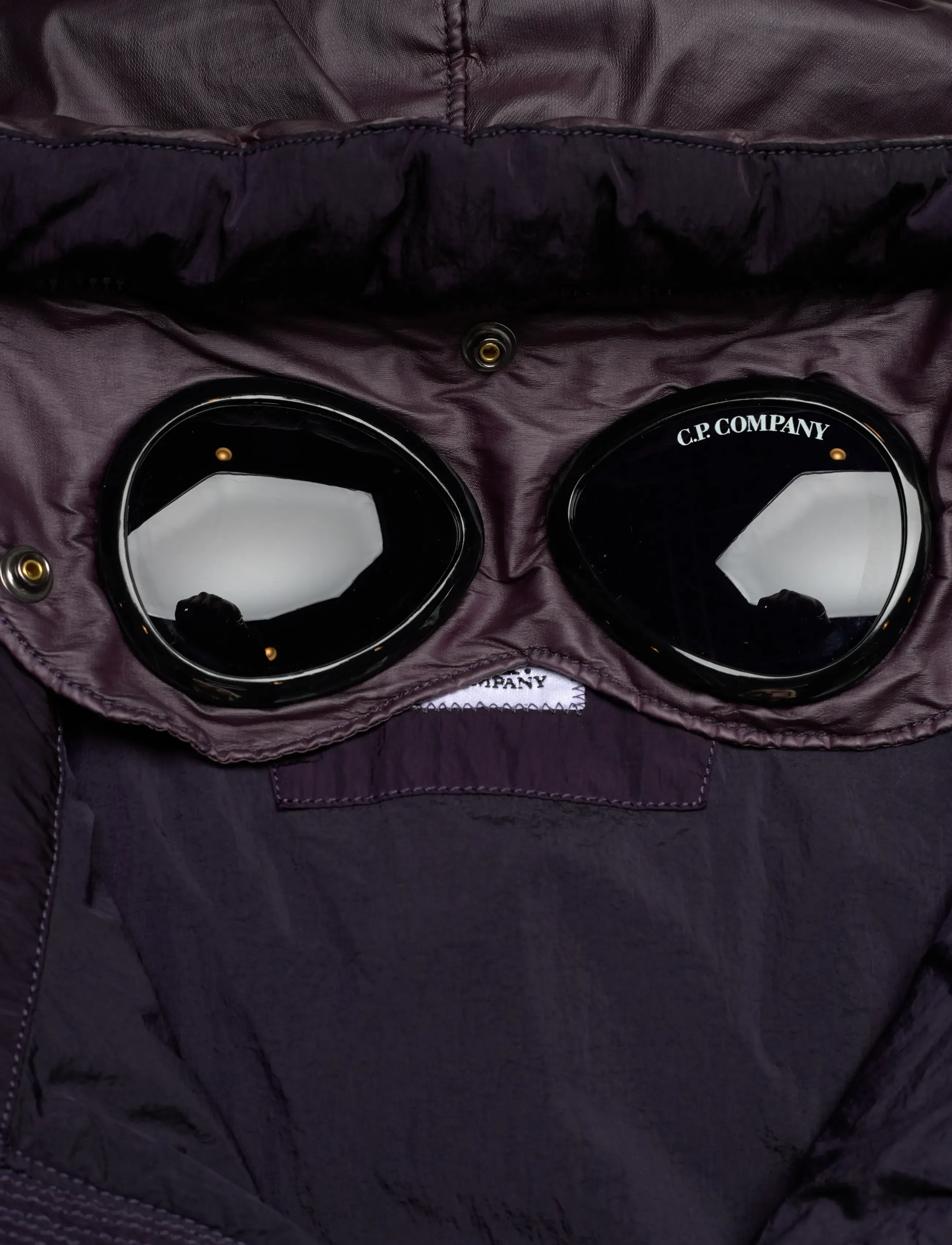 C.P. Company - CO CHROME-R MIXED GOGGLE DOWN JACKET - dunjackor - nightshade - 4