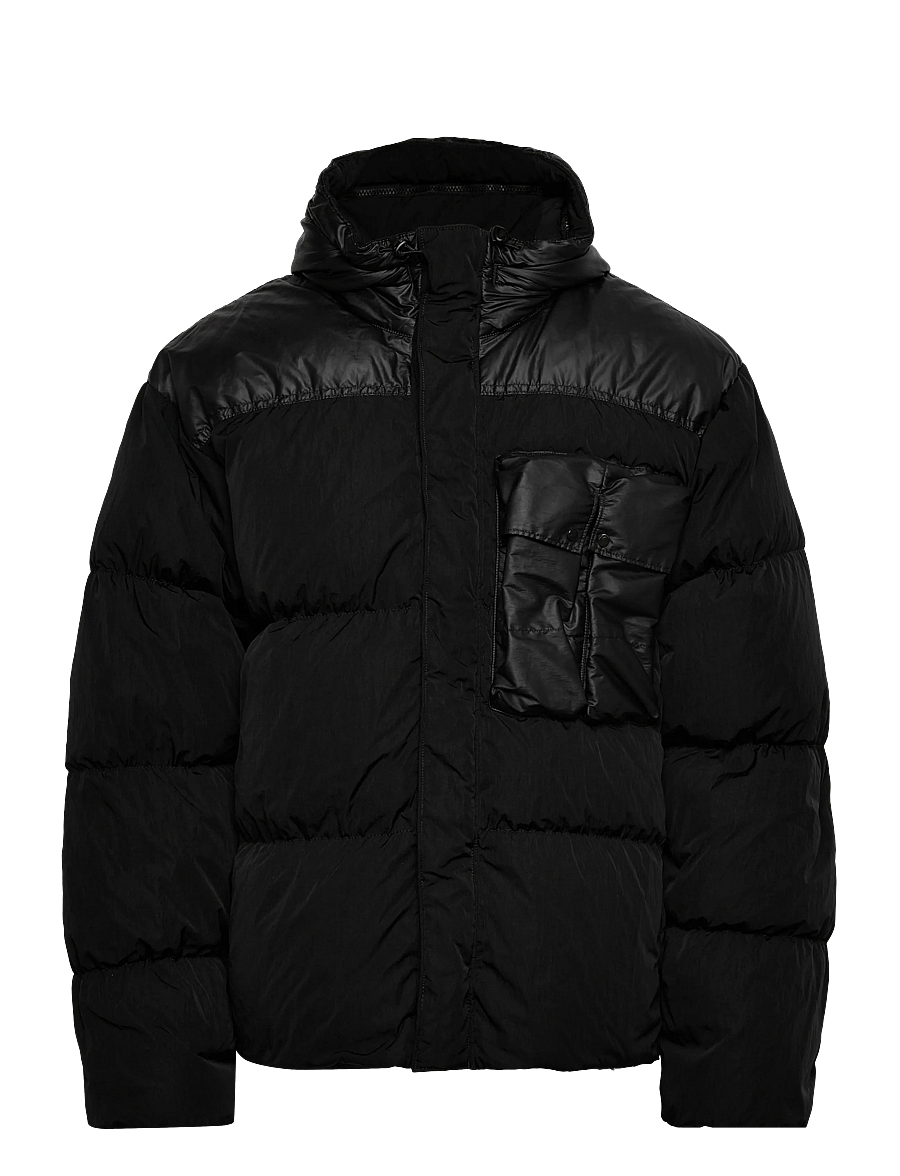 C.P. Company - CO CHROME-R MIXED GOGGLE DOWN JACKET - daunenjacken - total eclipse - 0