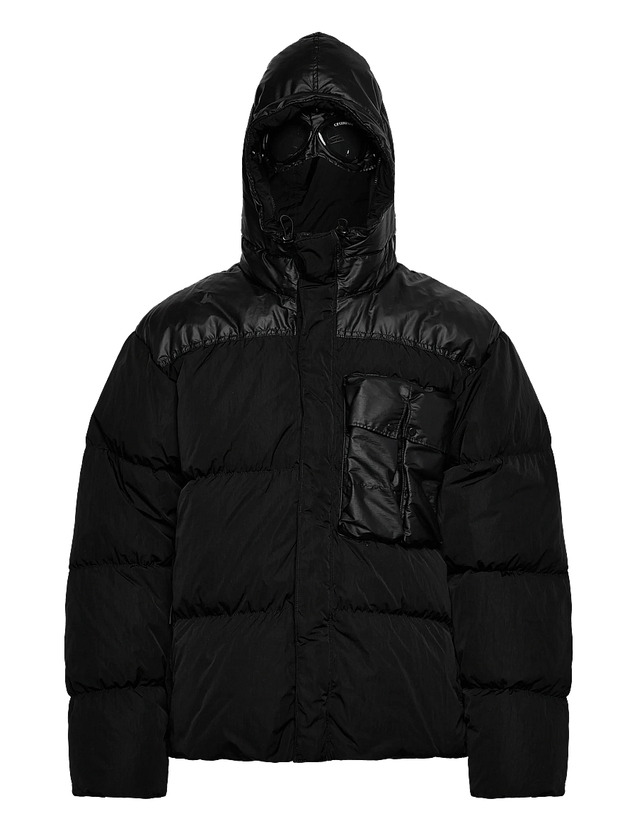 C.P. Company - CO CHROME-R MIXED GOGGLE DOWN JACKET - daunenjacken - total eclipse - 2