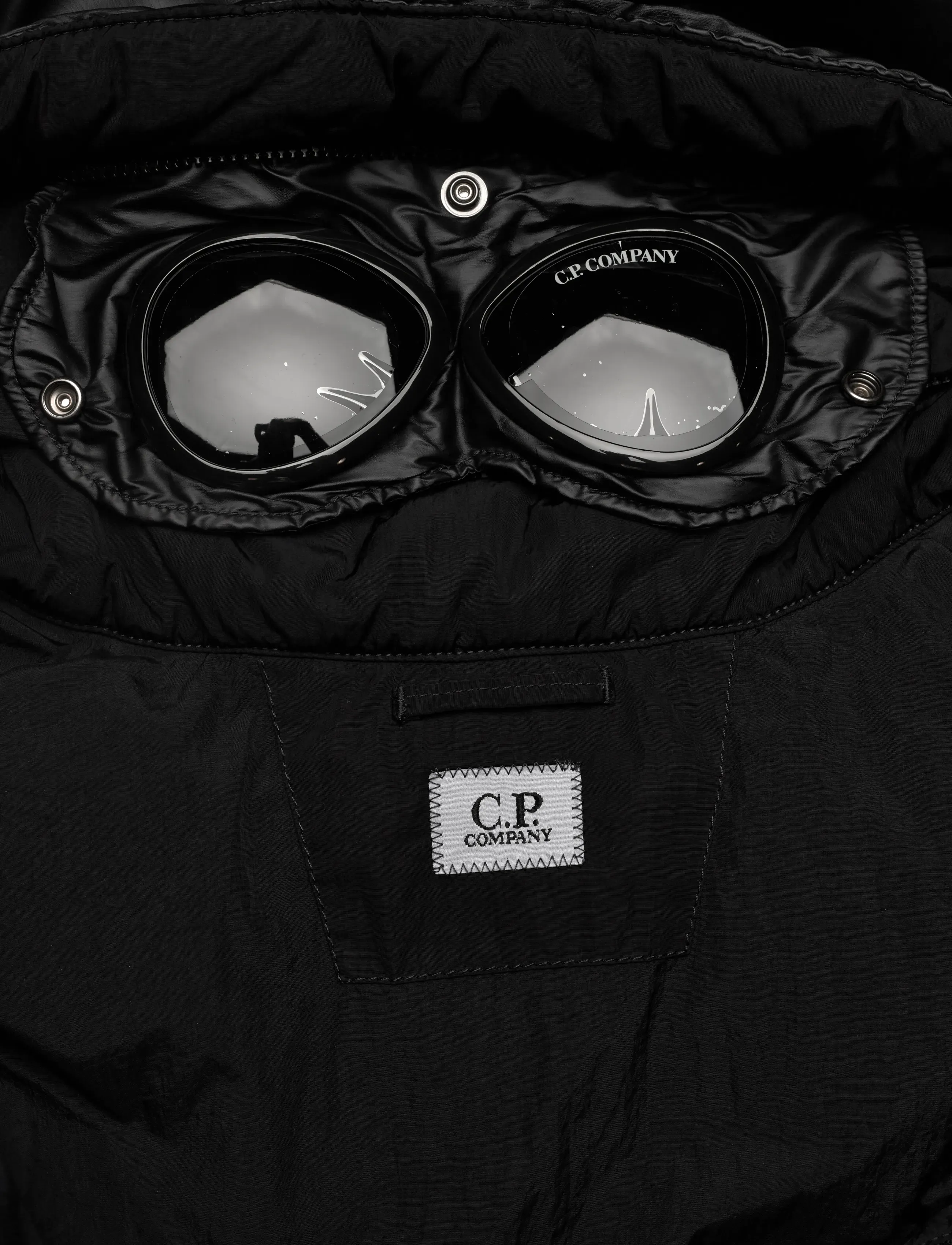 C.P. Company - CO CHROME-R MIXED GOGGLE DOWN JACKET - daunenjacken - total eclipse - 4