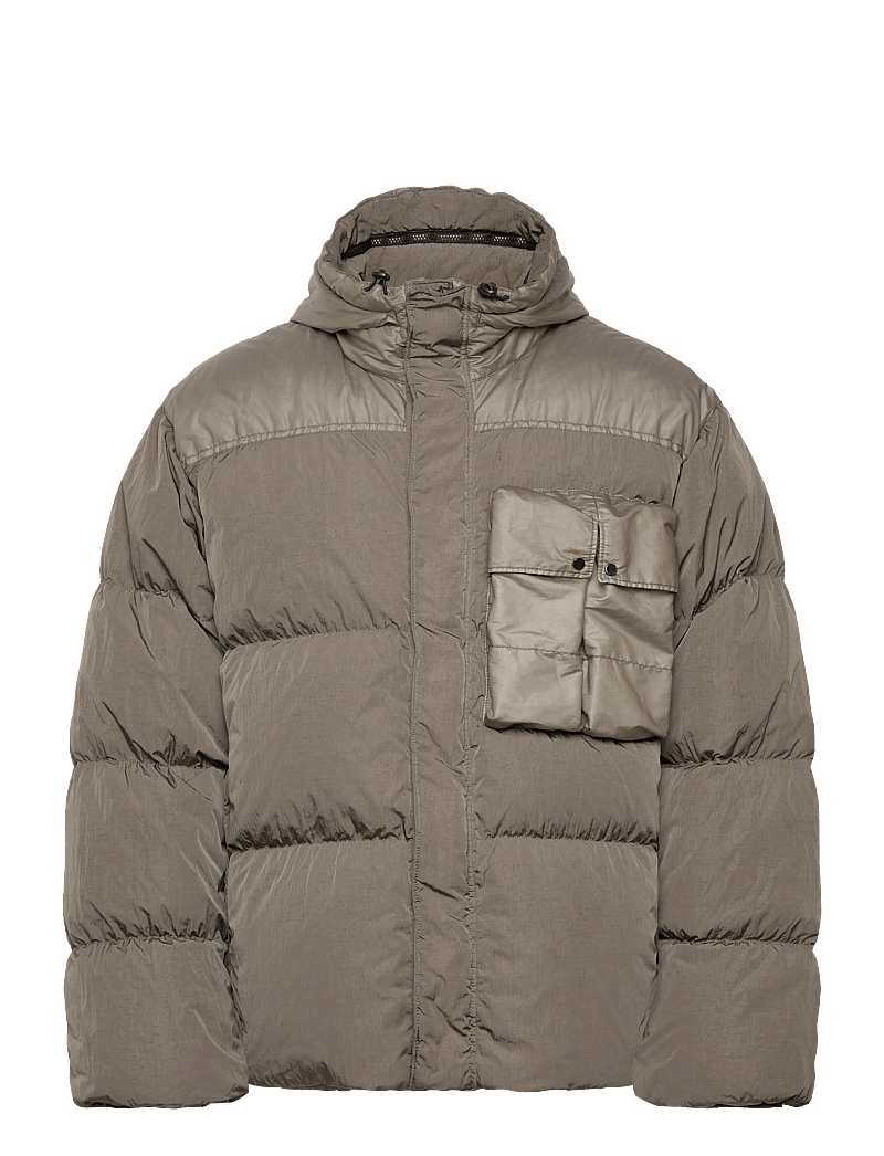 C.P. Company - CO CHROME-R MIXED GOGGLE DOWN JACKET - donsjassen - walnut - 0
