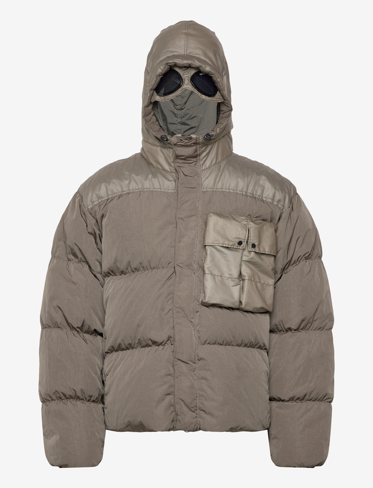 C.P. Company - CO CHROME-R MIXED GOGGLE DOWN JACKET - donsjassen - walnut - 2