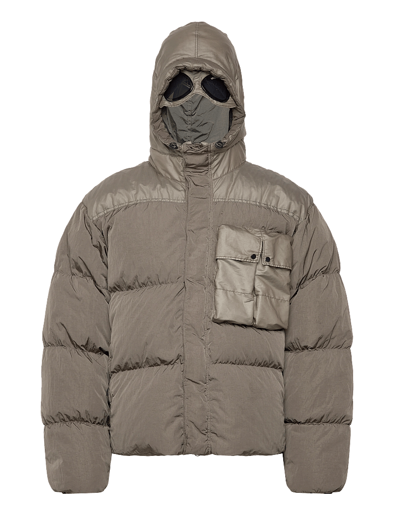 C.P. Company - CO CHROME-R MIXED GOGGLE DOWN JACKET - donsjassen - walnut - 2
