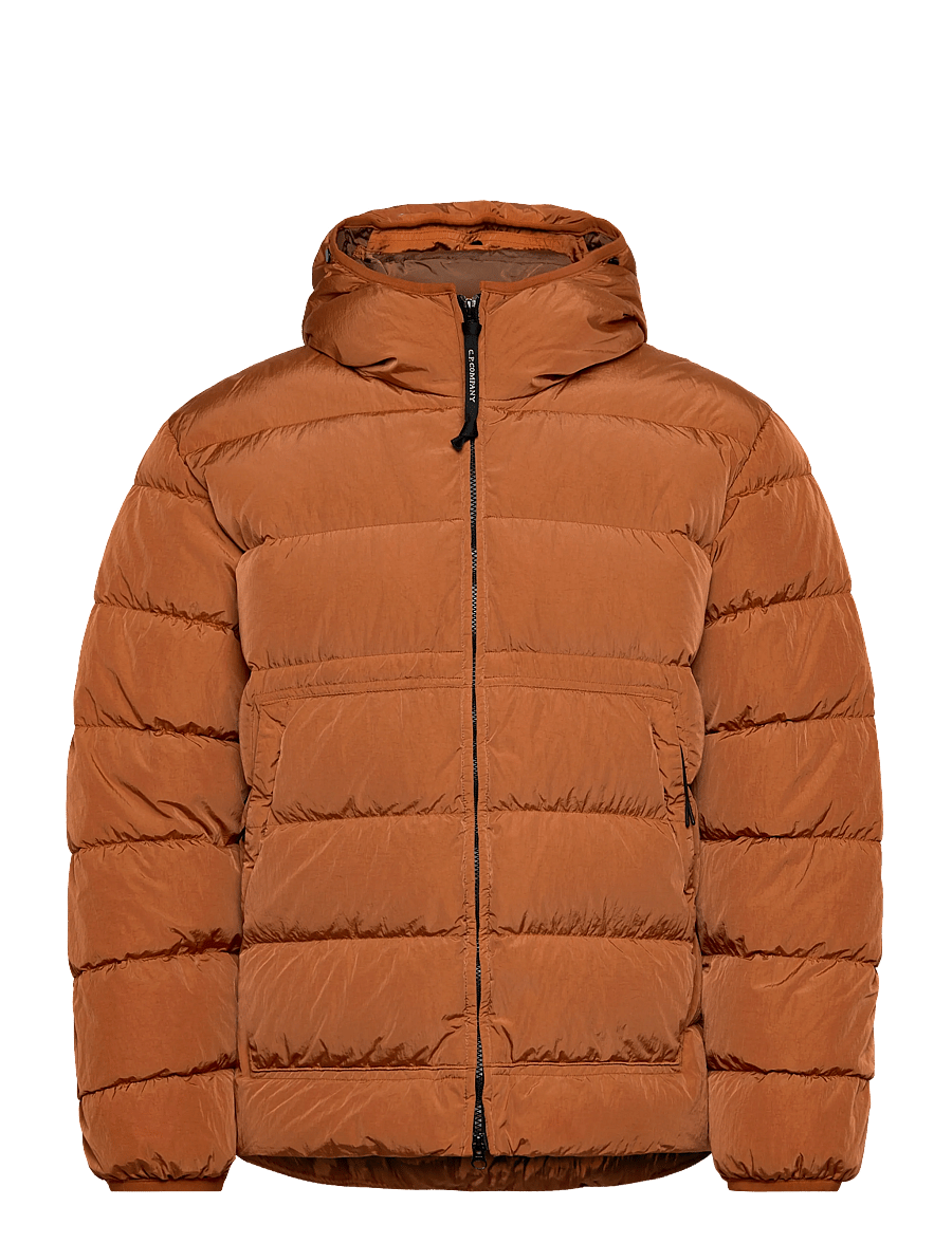 C.P. Company - Chrome-R Goggle Down Jacket - daunenjacken - bombay brown - 0