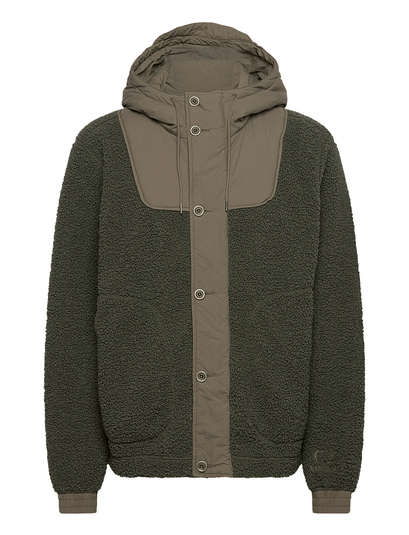 C.P. Company - Polar Shell Mixed Hooded Jacket - gefütterte jacken - grape leaf - 0