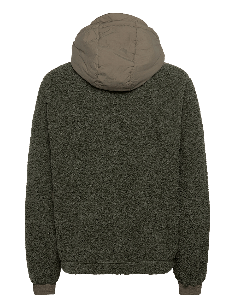 C.P. Company - Polar Shell Mixed Hooded Jacket - daunenjacken - grape leaf - 1