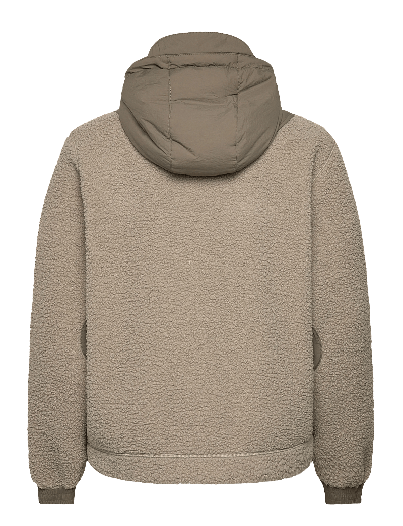 C.P. Company - Polar Shell Mixed Hooded Jacket - fodrade jackor - vintage khaki - 1