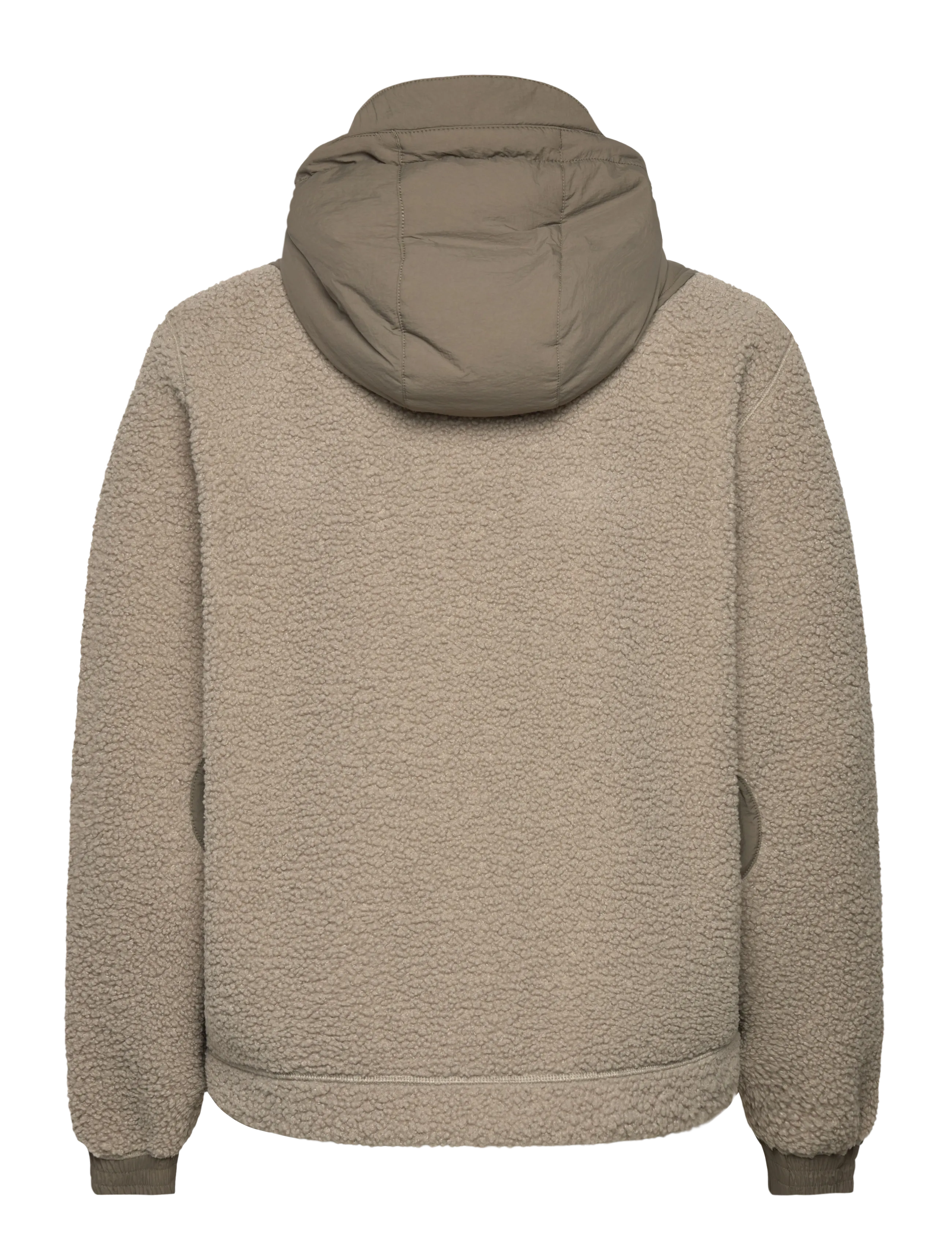 C.P. Company - Polar Shell Mixed Hooded Jacket - daunenjacken - vintage khaki - 1