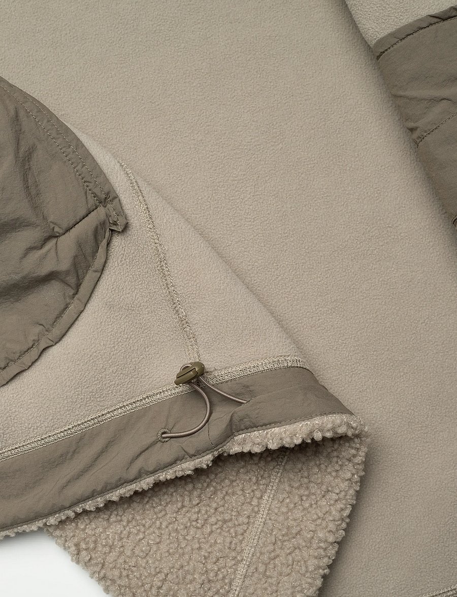 C.P. Company - Polar Shell Mixed Hooded Jacket - daunenjacken - vintage khaki - 5
