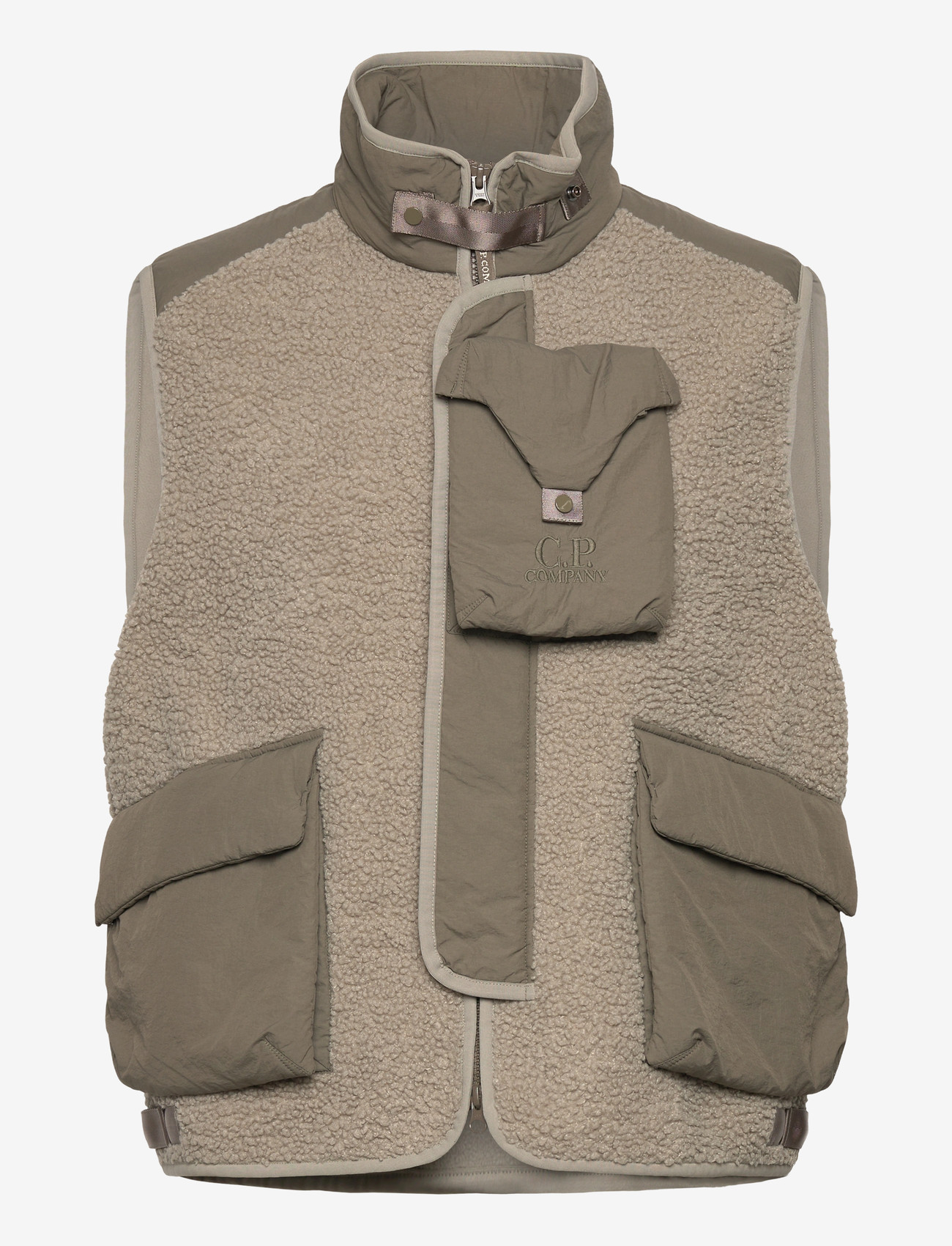 C.P. Company - Polar Shell Vest - vestid - vintage khaki - 0