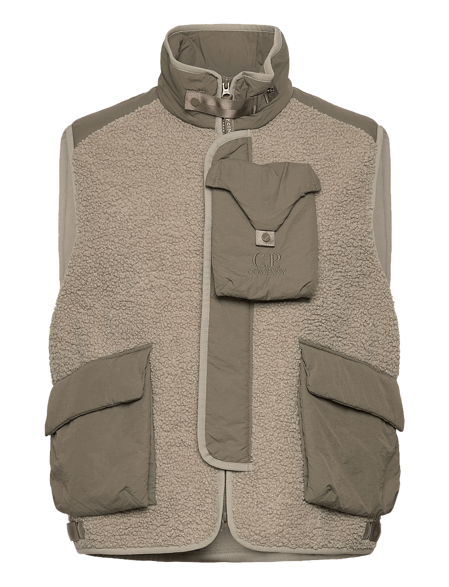 C.P. Company - Polar Shell Vest - westen - vintage khaki - 0