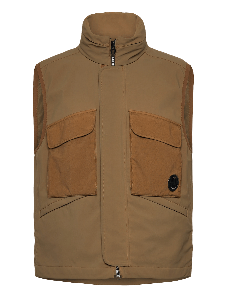 C.P. Company - GD Shell Lens-detailed Vest - westen - toffee - 0