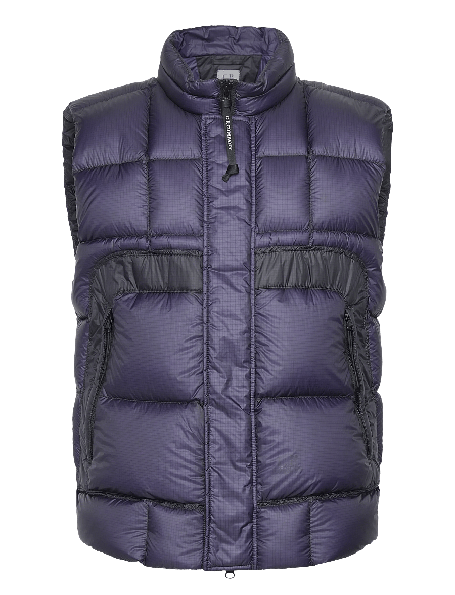 C.P. Company - D.D. Shell Down Vest - westen - estate blue - 0